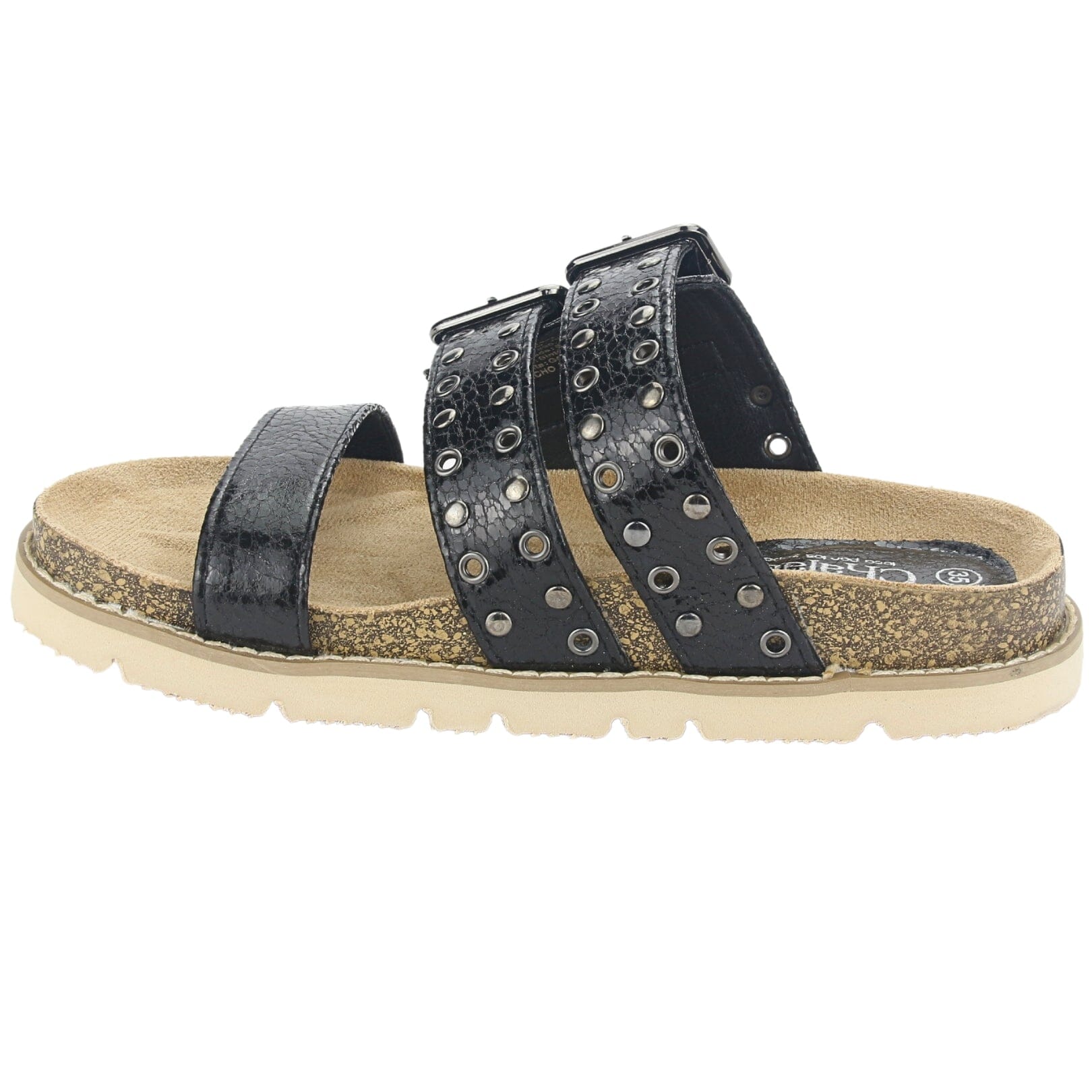 SANDALIAS CHALADA MUJER LILA-12 NEGRO - 2