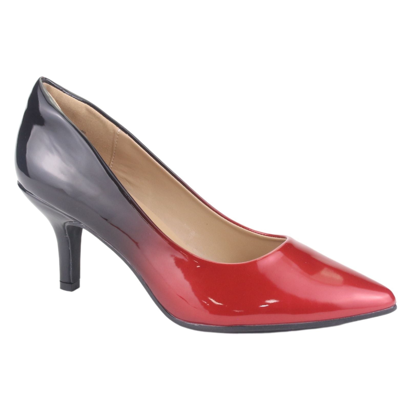 ZAPATO CHALADA MUJER REGENT-2 NEGRO BURGANDY FIESTA - 1