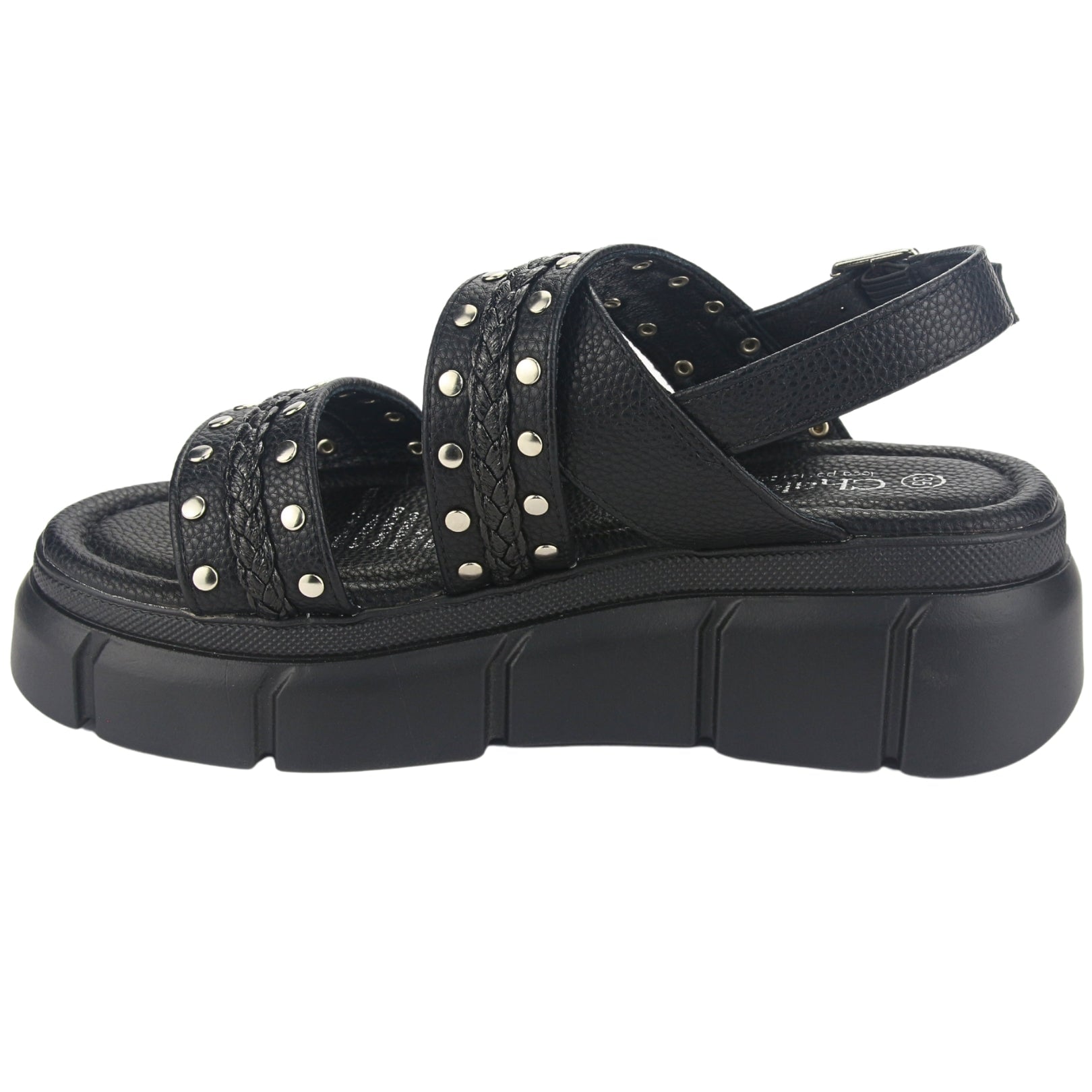 SANDALIAS CHALADA MUJER 45-VISA-2 NEGRO - 2