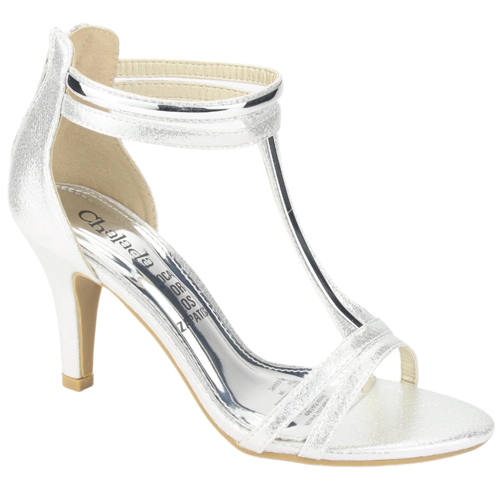 SANDALIAS CHALADA MUJER MYRNA-3 PLATEADO - 1
