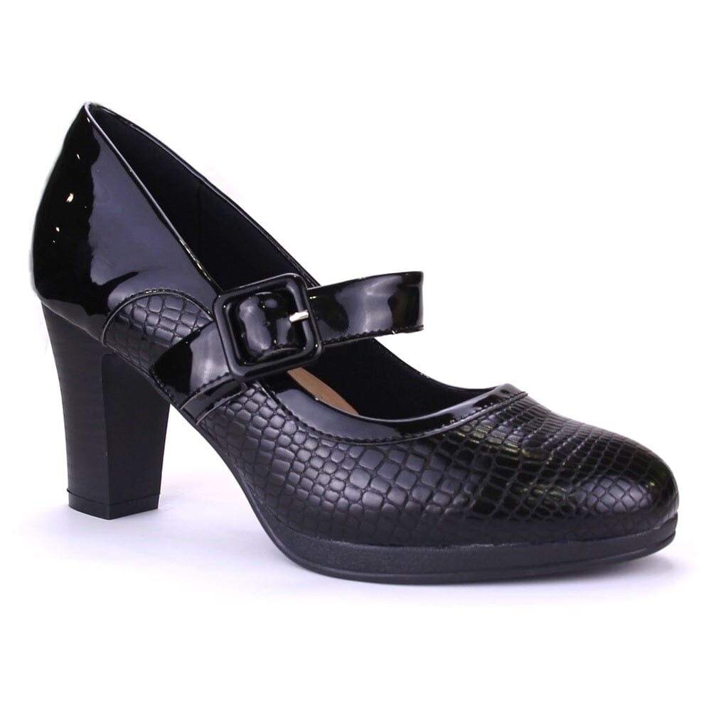 ZAPATO CHALADA MUJER DILLY-10 NEGRO FORMAL - 1