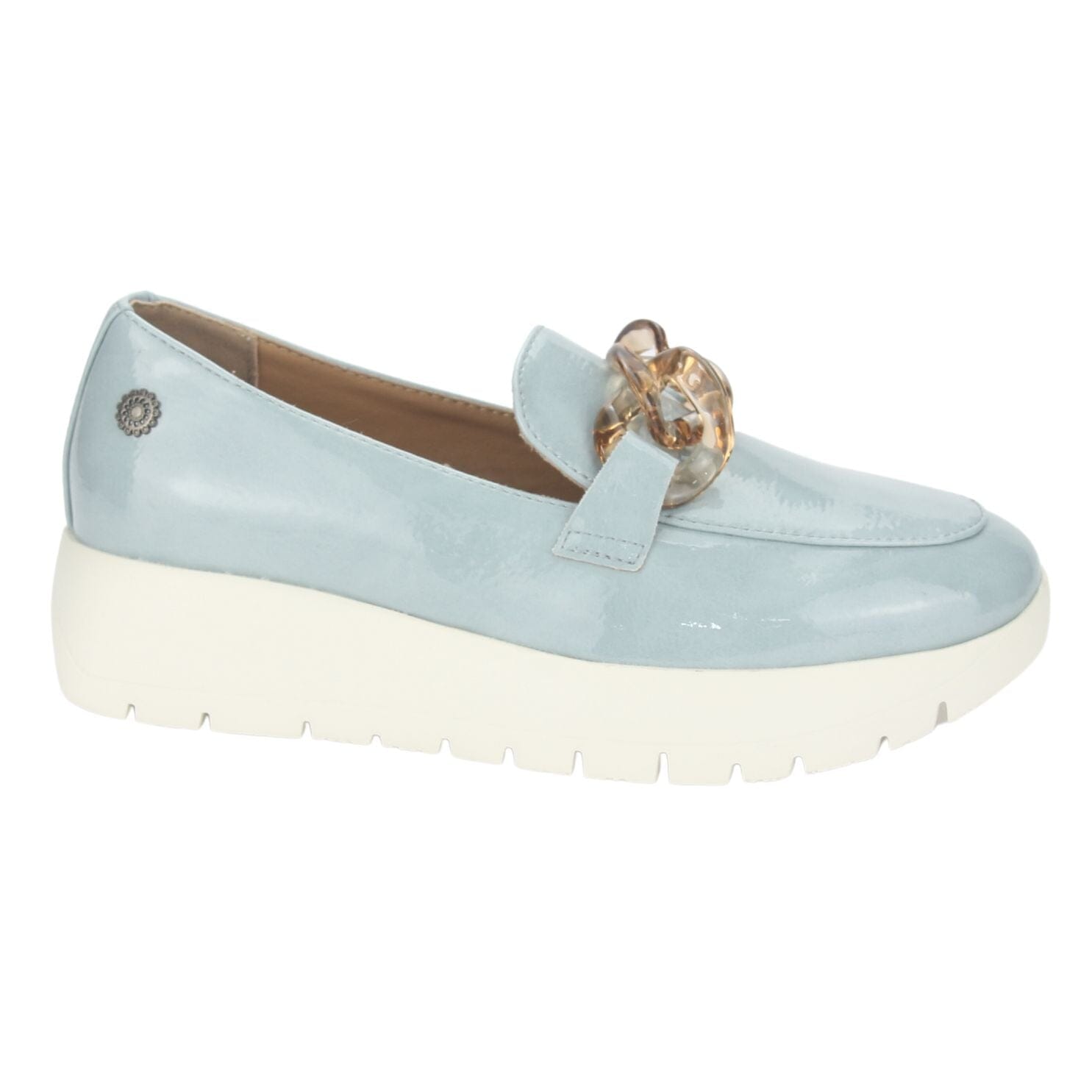 MOCASIN CHALADA MUJER WONDER-1 AZUL CASUAL - 1