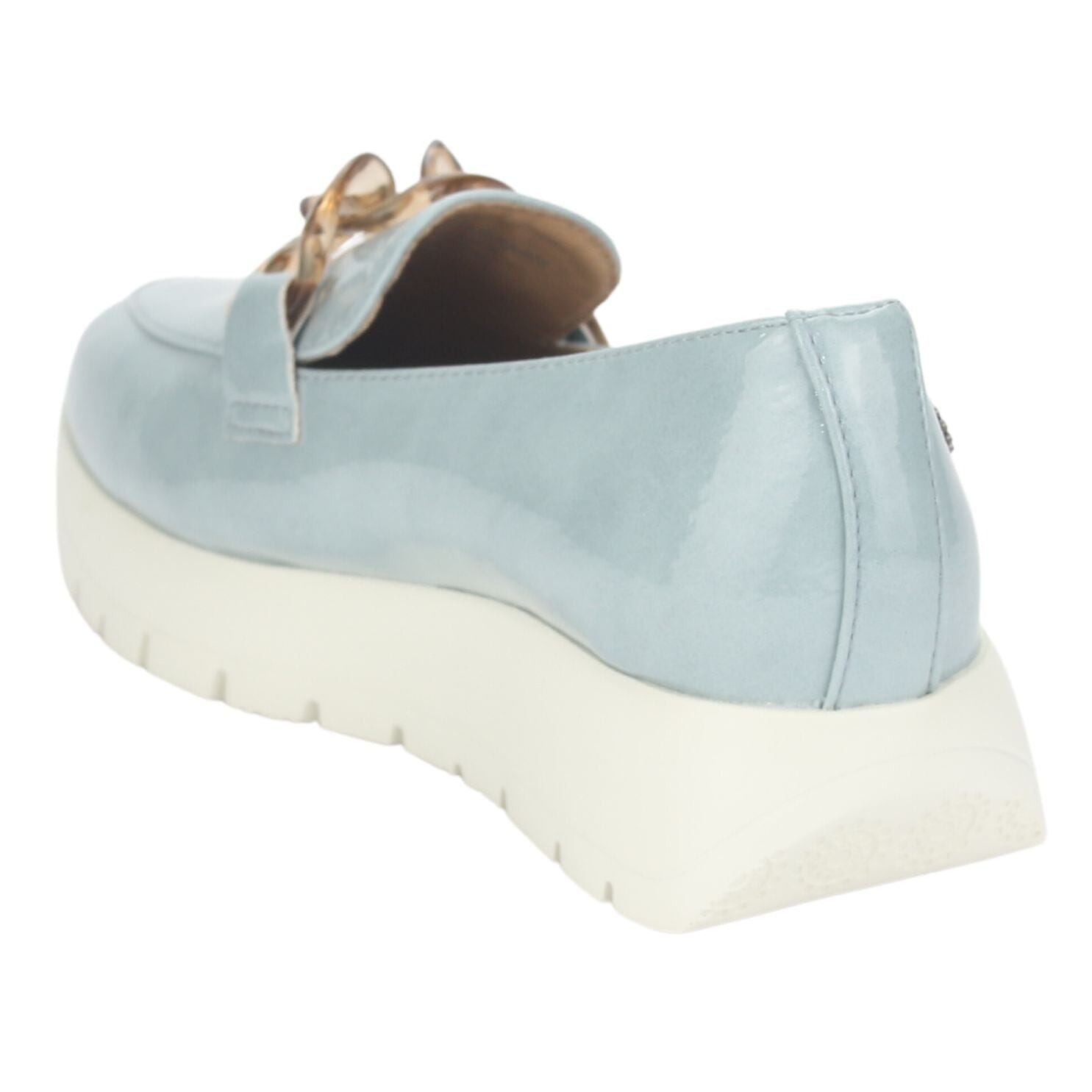 MOCASIN CHALADA MUJER WONDER-1 AZUL CASUAL - 4