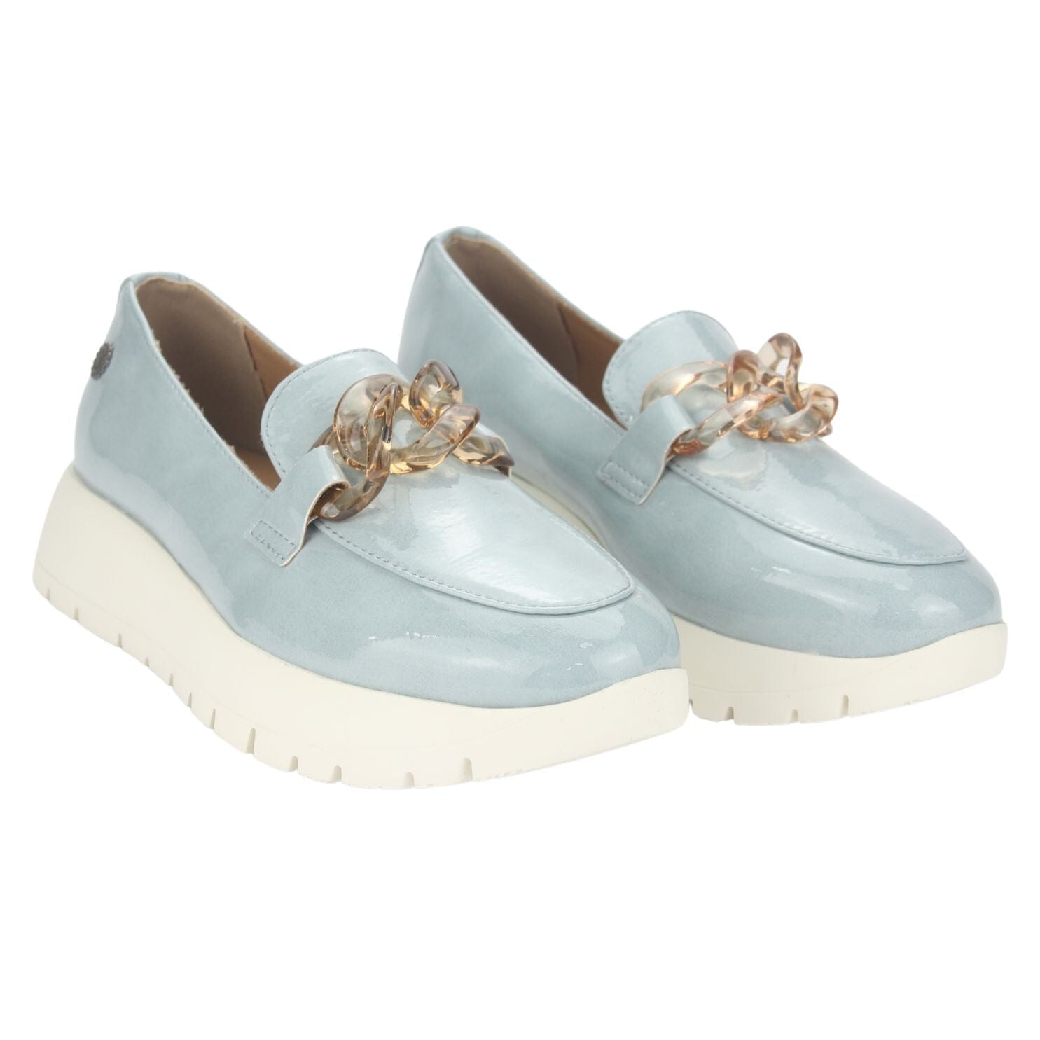 MOCASIN CHALADA MUJER WONDER-1 AZUL CASUAL - 5