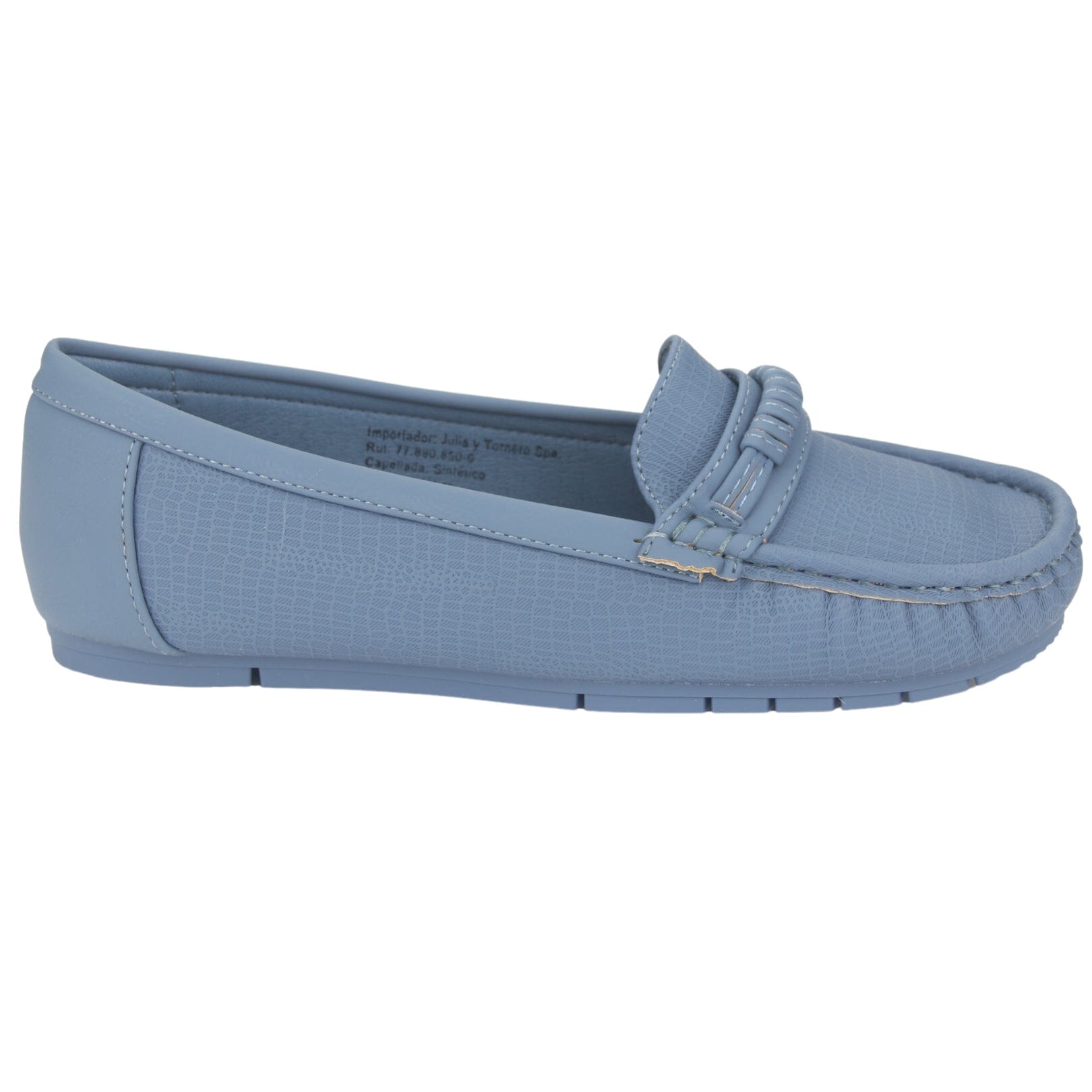 MOCASIN CHALADA MUJER CUSCO-35 AZUL CASUAL - 1