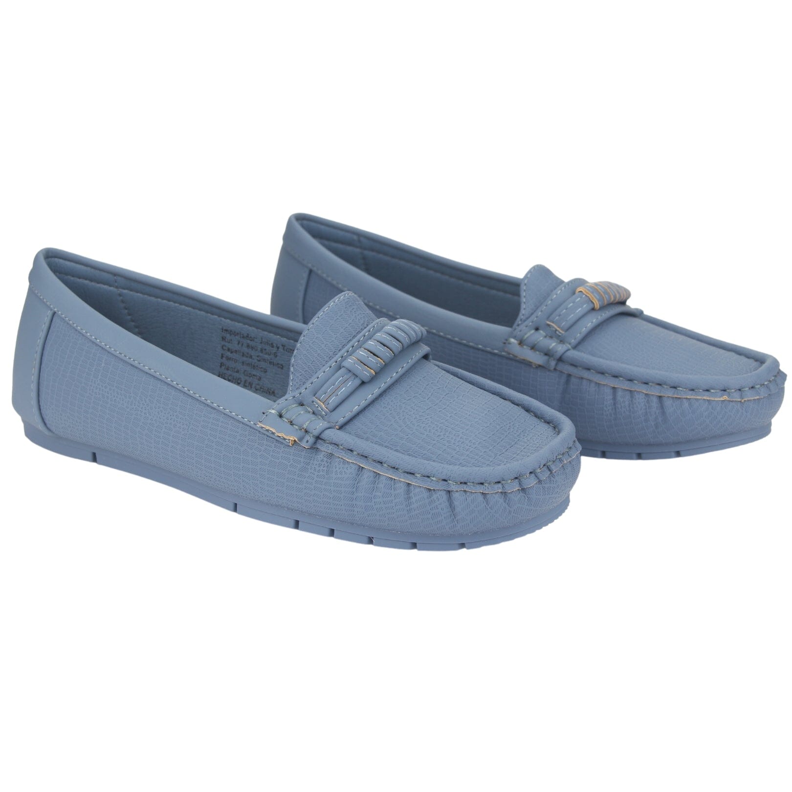 MOCASIN CHALADA MUJER CUSCO-35 AZUL CASUAL - 3