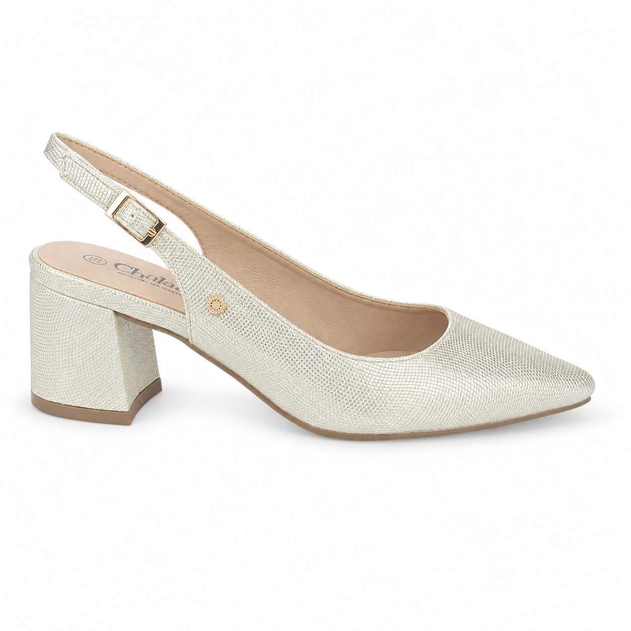 ZAPATO CHALADA MUJER FAIZA-1 DORADO CASUAL - 1