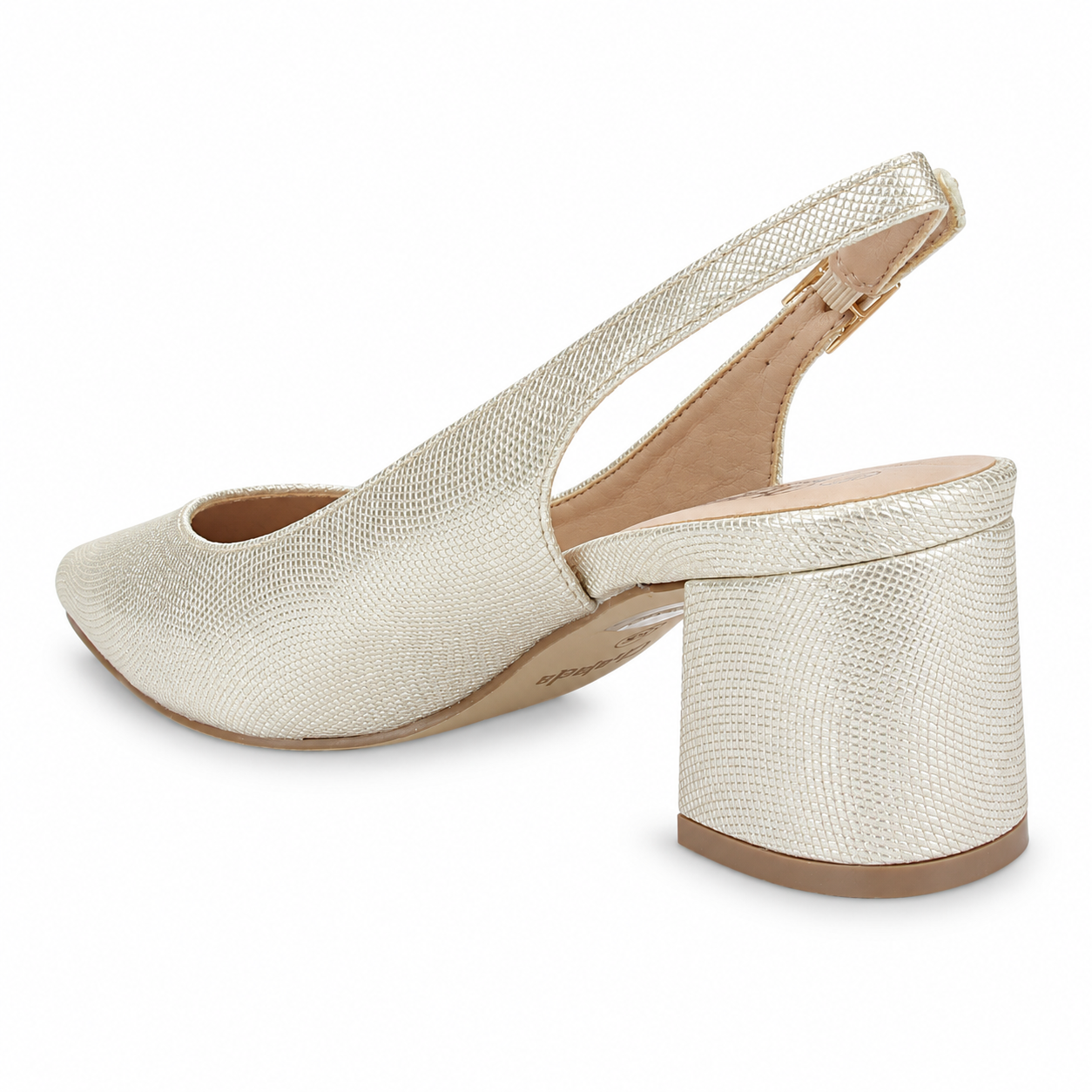 ZAPATO CHALADA MUJER FAIZA-1 DORADO CASUAL - 4