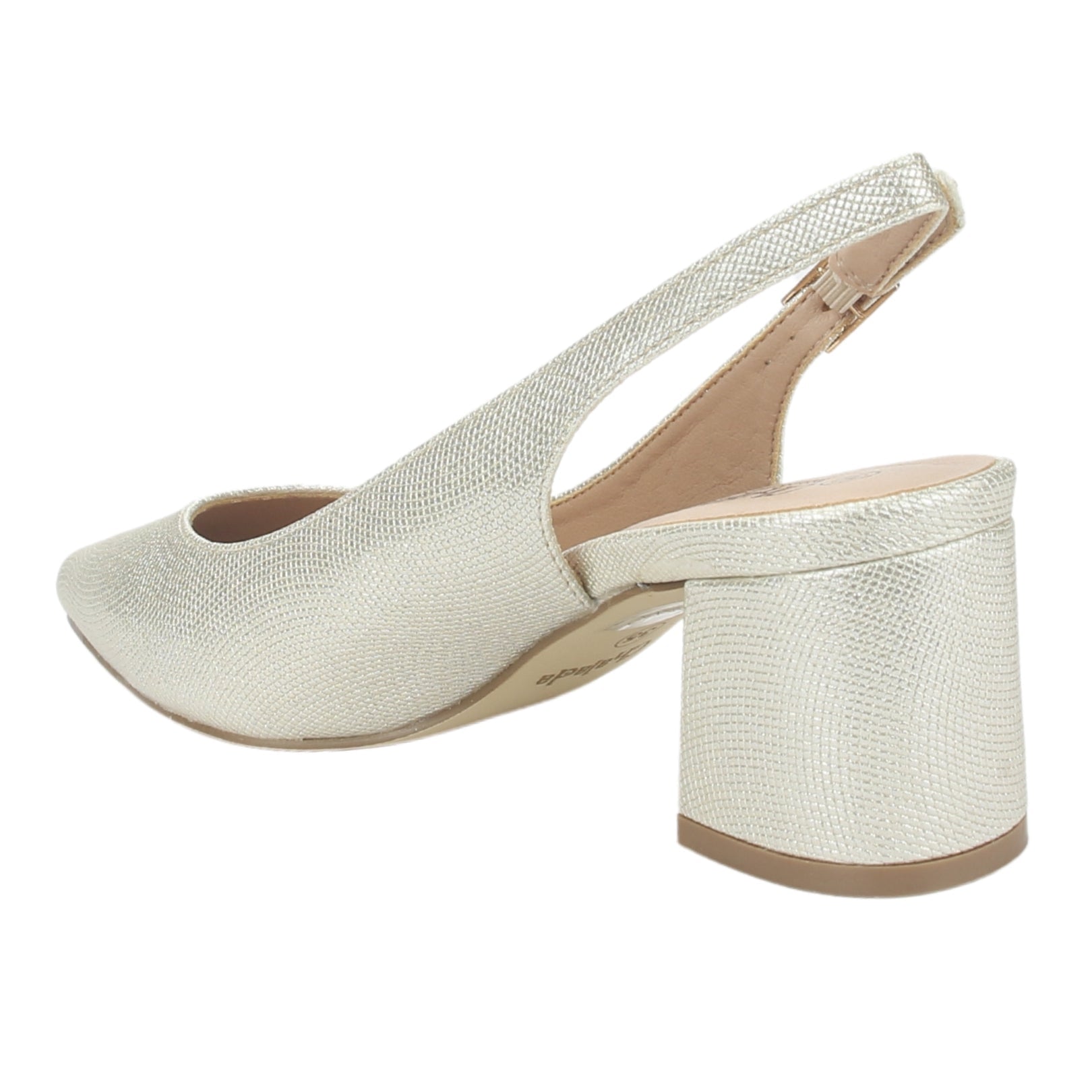 ZAPATO CHALADA MUJER FAIZA-1 DORADO CASUAL - 4
