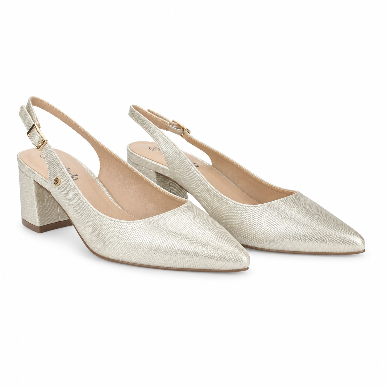 ZAPATO CHALADA MUJER FAIZA-1 DORADO CASUAL - 5