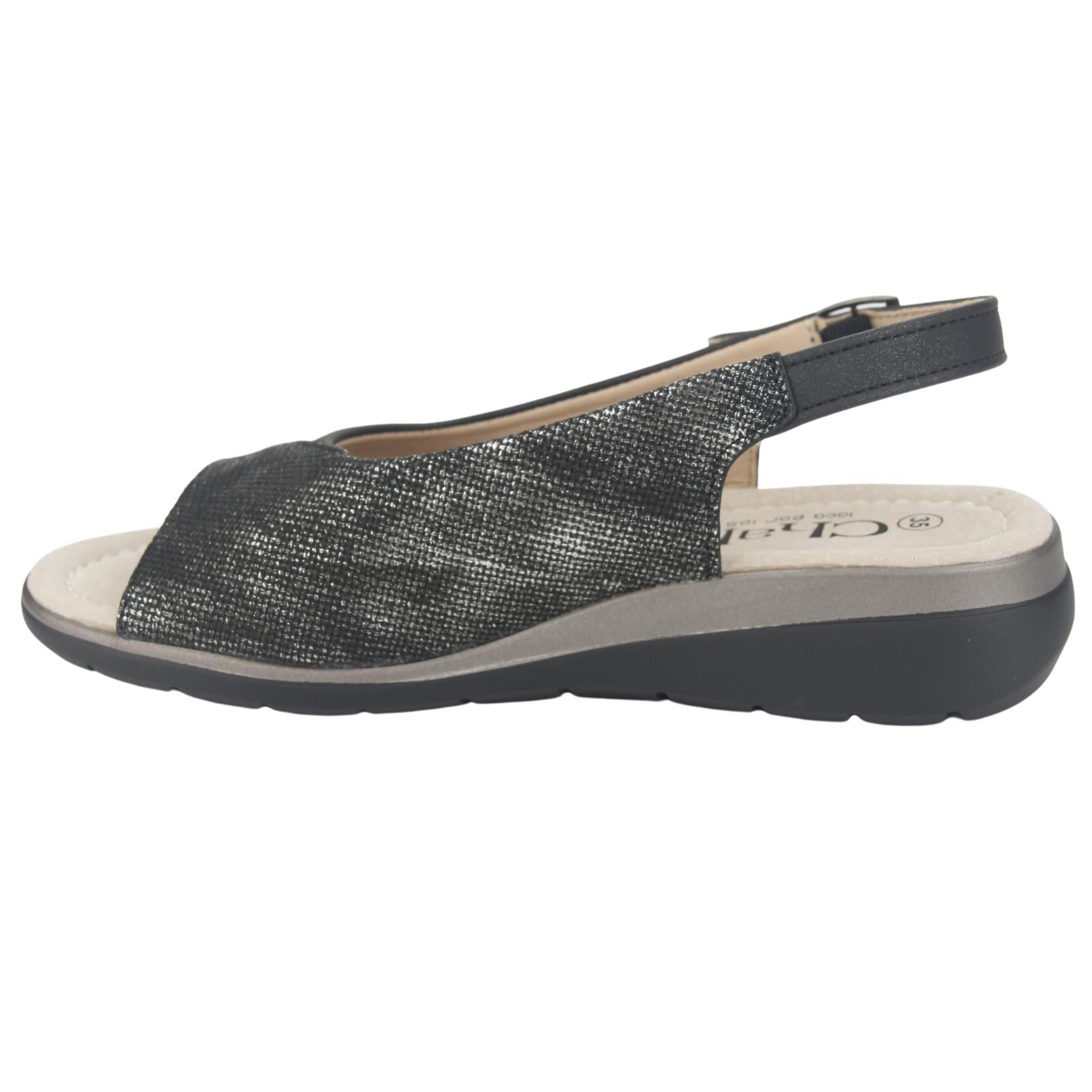 SANDALIAS CHALADA MUJER FLORO-5 NEGRO - 2