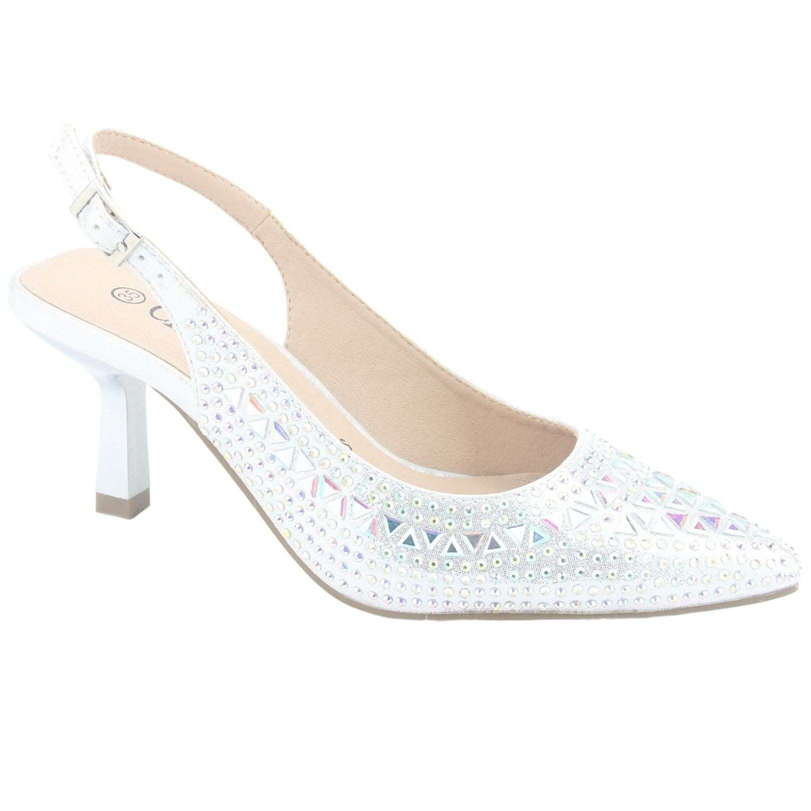 ZAPATO CHALADA MUJER HOT-70 PLATEADO CASUAL - 1