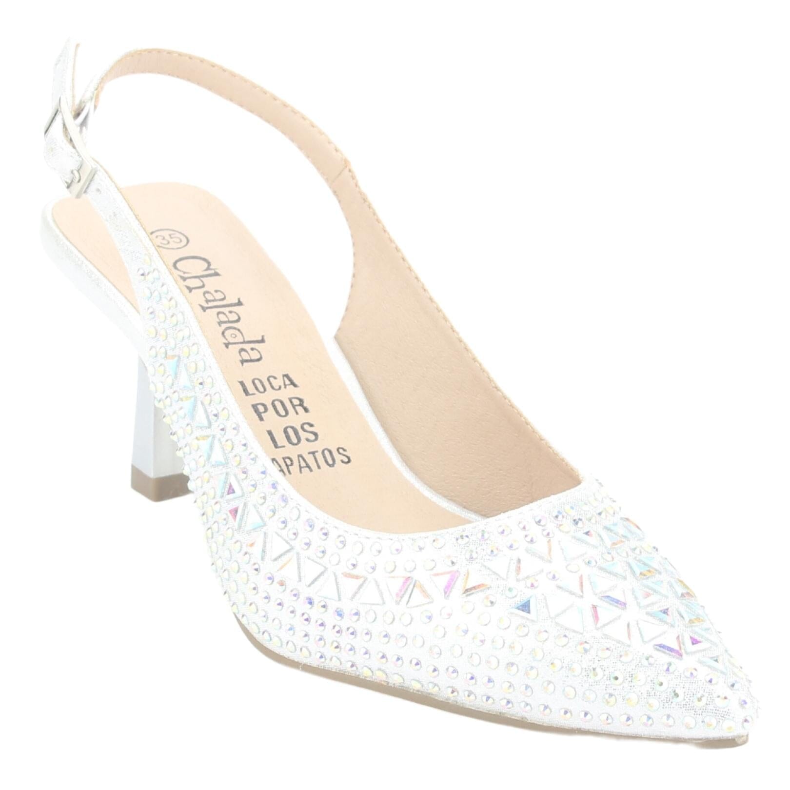 ZAPATO CHALADA MUJER HOT-70 PLATEADO CASUAL - 3