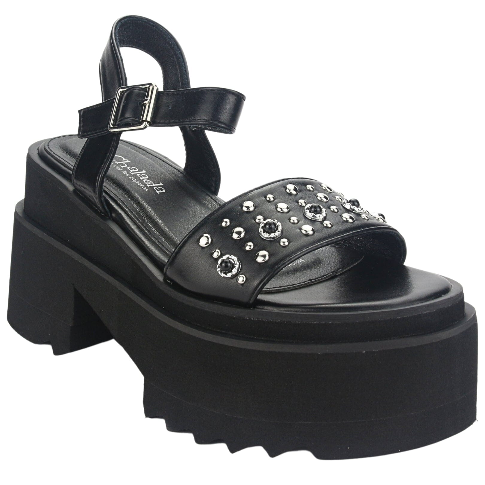 SANDALIAS CHALADA MUJER 45-WURT-5  NEGRO - 3