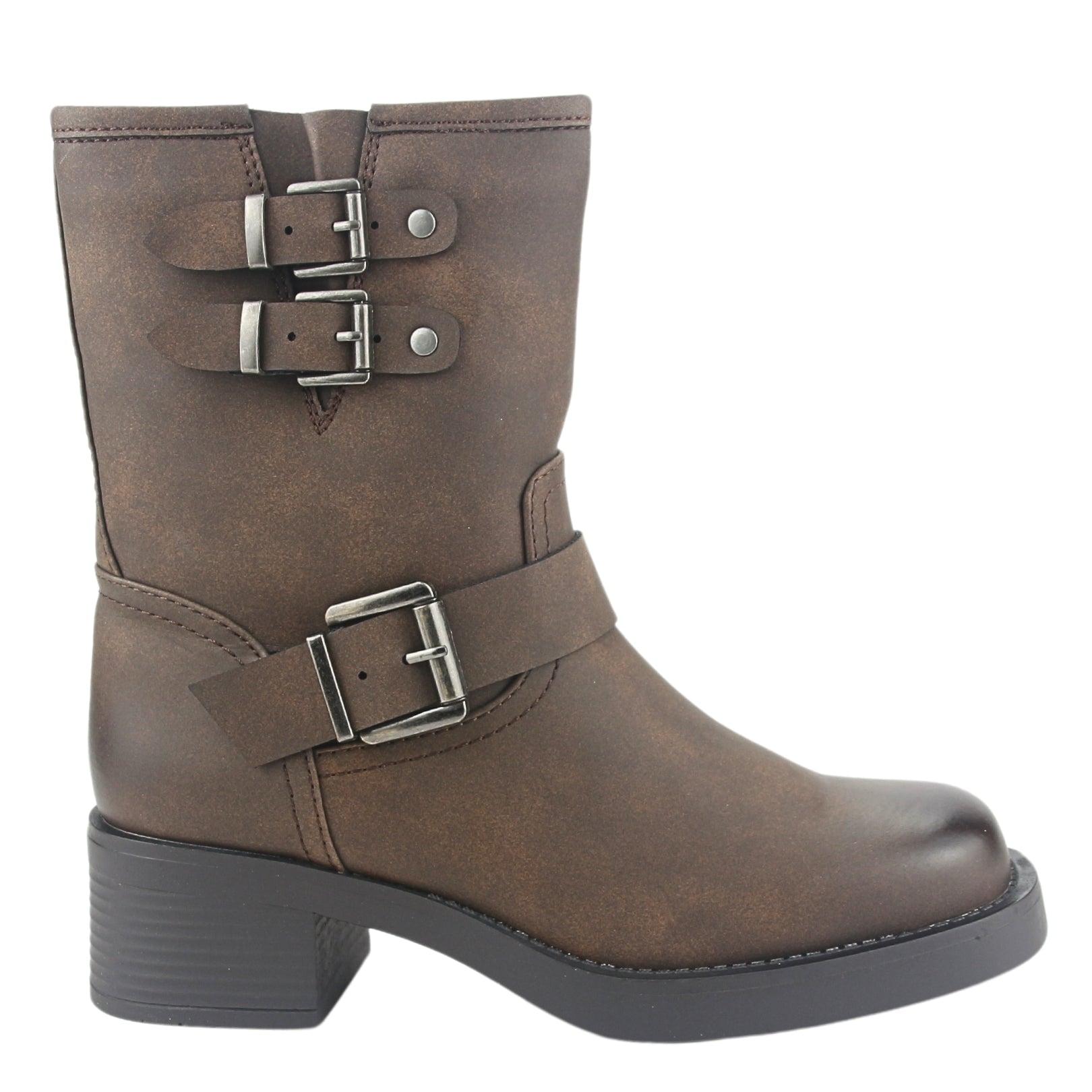 BOTA CHALADA MUJER BIKER-4 CAFÉ CASUAL - 1