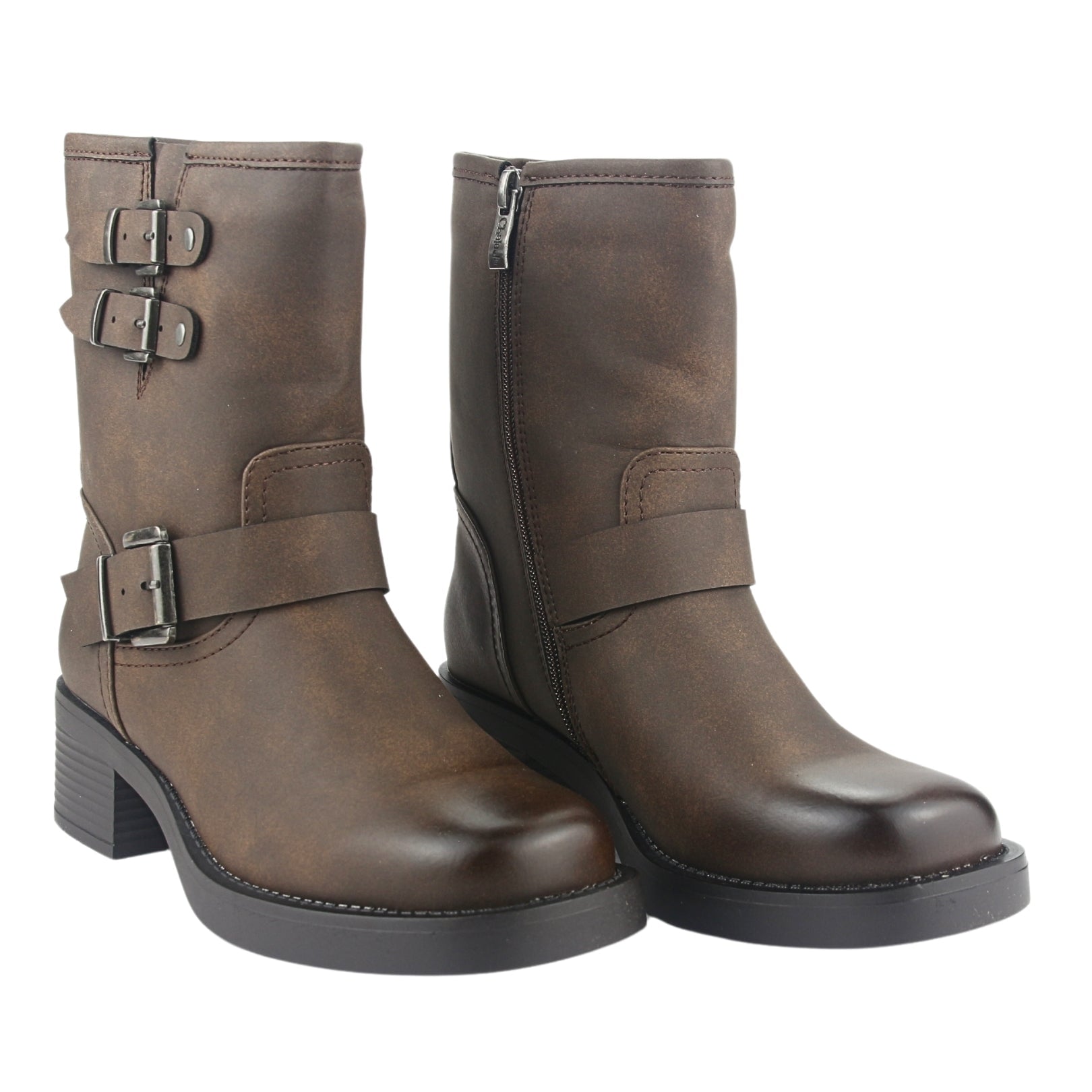 BOTA CHALADA MUJER BIKER-4 CAFÉ CASUAL - 5