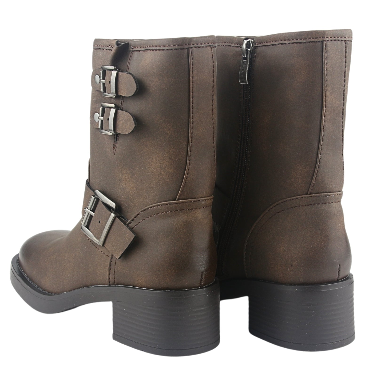BOTA CHALADA MUJER BIKER-4 CAFÉ CASUAL - 6