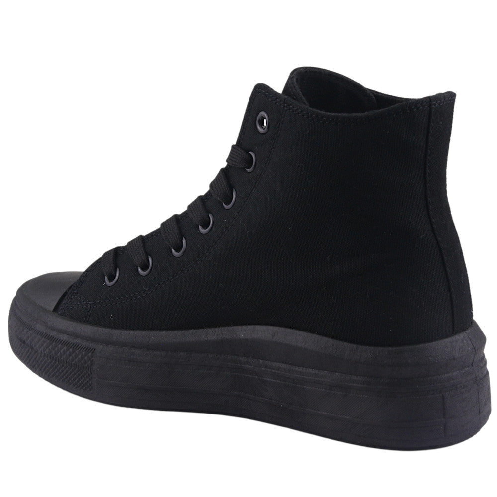 ZAPATILLA CHALADA MUJER CLU-2 NEGRO URBANO - 3