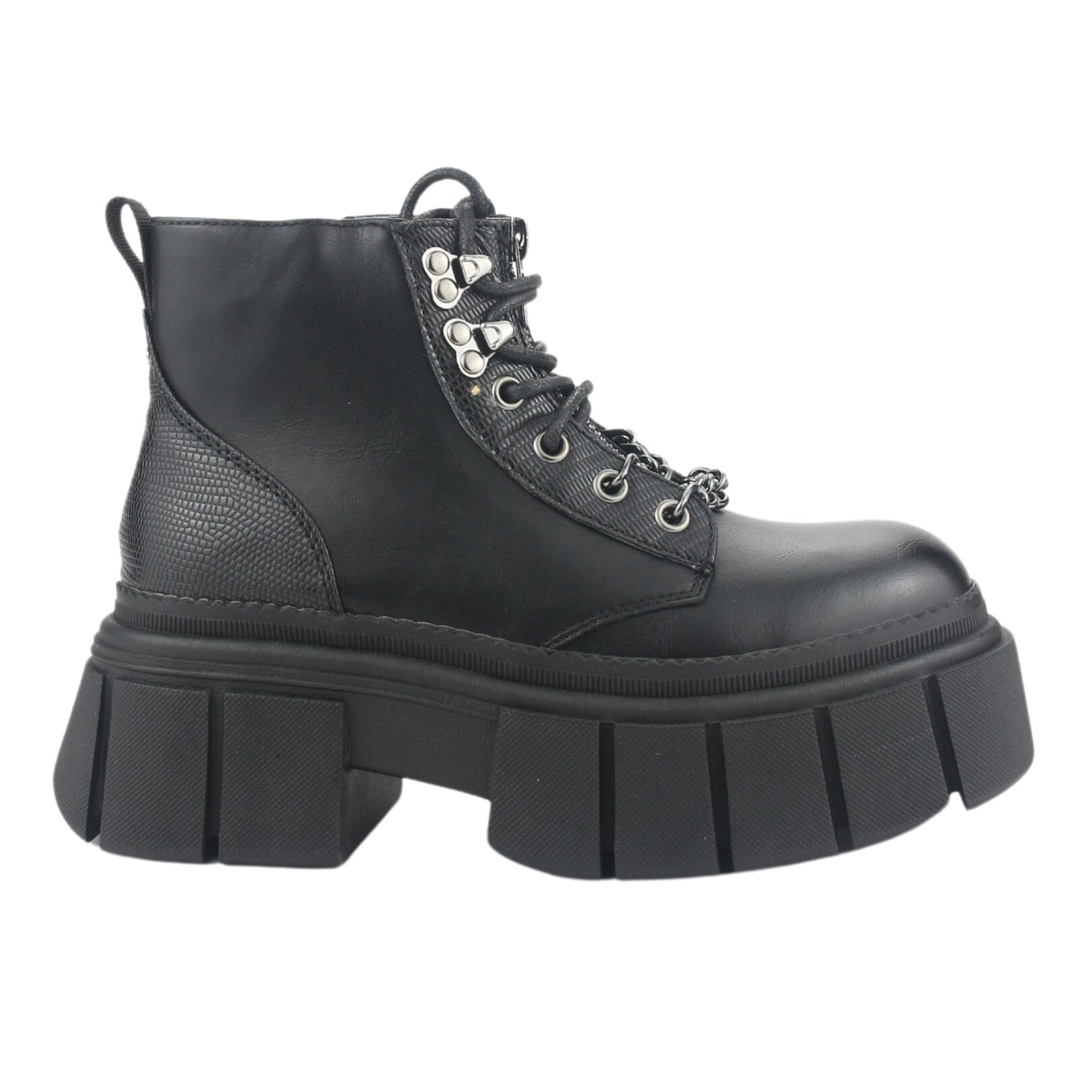 BOTIN CHALADA MUJER BRESH-2 NEGRO PLATAFORMA - 1