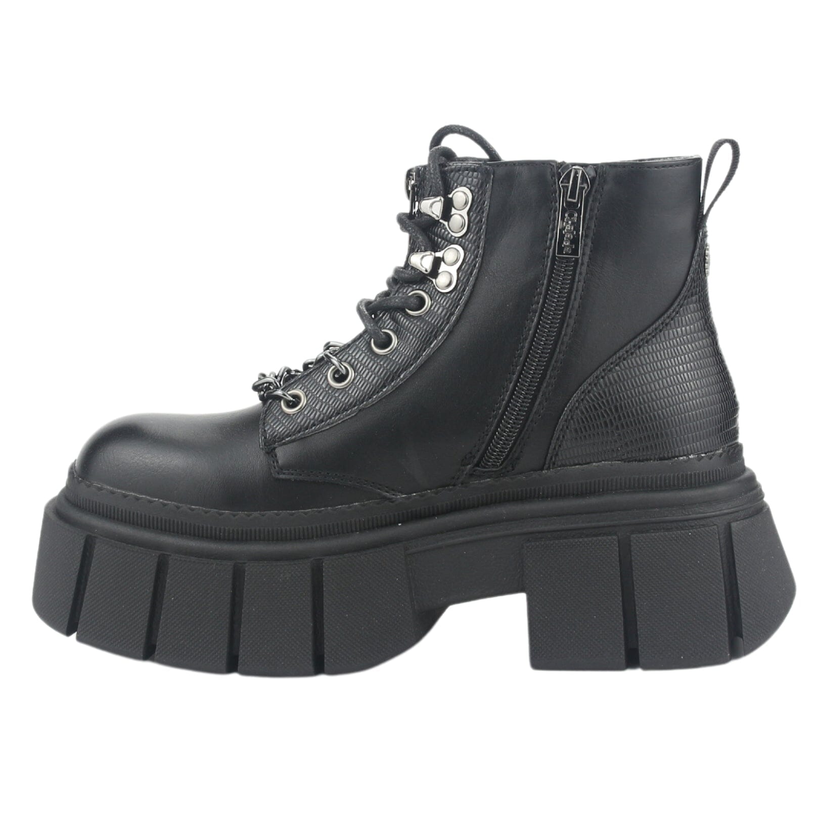 BOTIN CHALADA MUJER BRESH-2 NEGRO PLATAFORMA - 2