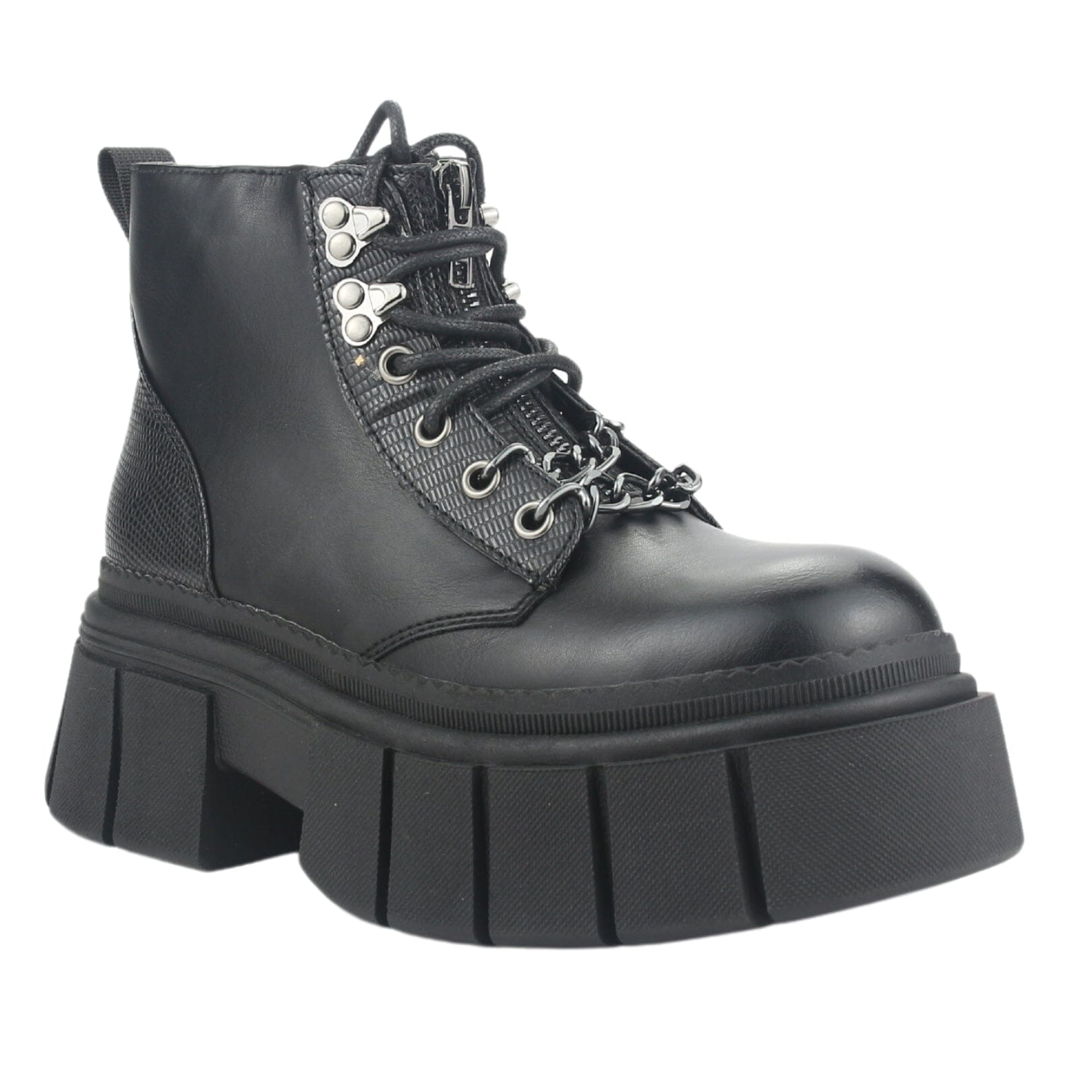BOTIN CHALADA MUJER BRESH-2 NEGRO PLATAFORMA - 3