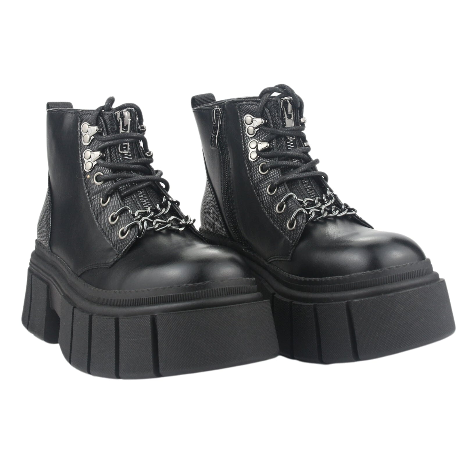 BOTIN CHALADA MUJER BRESH-2 NEGRO PLATAFORMA - 5