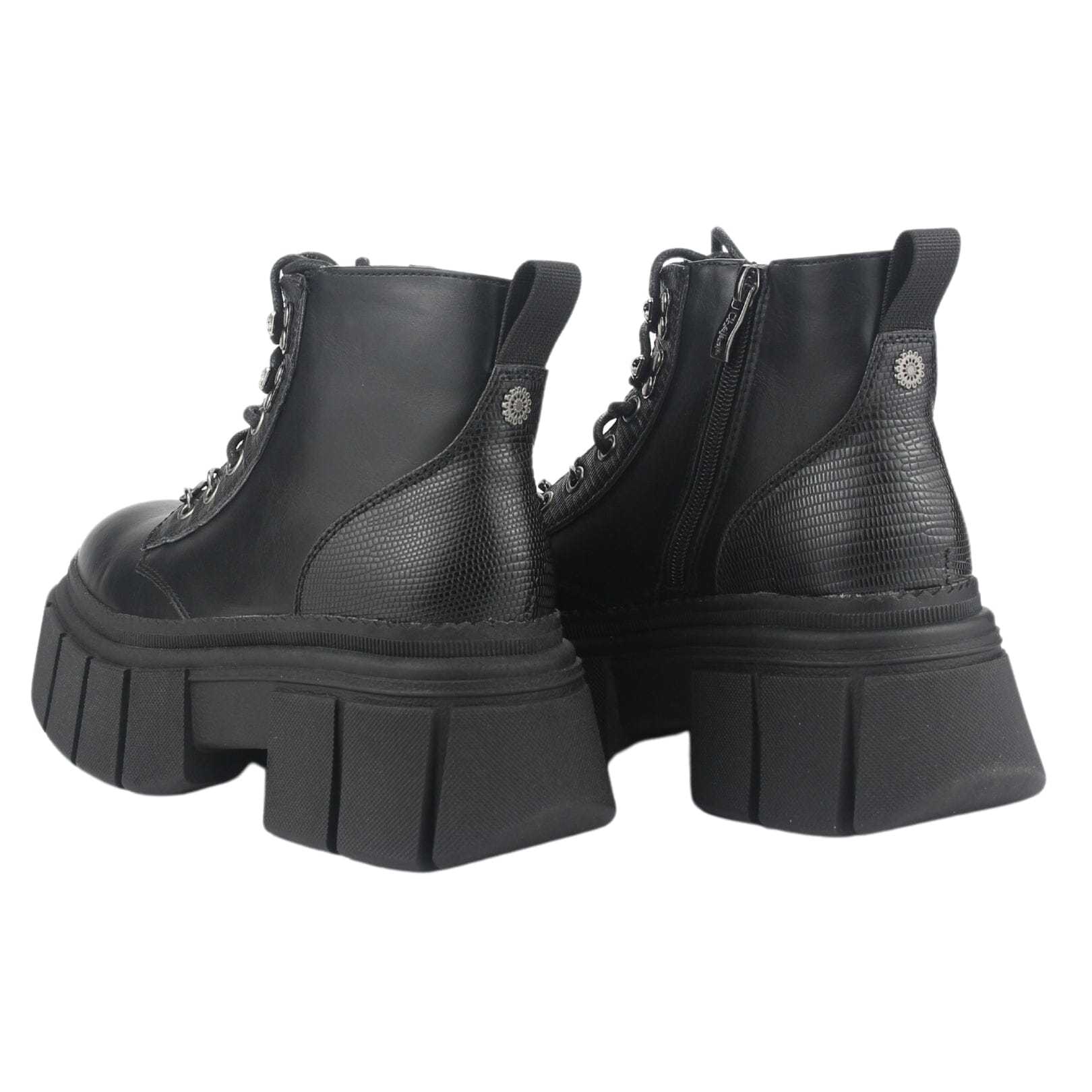BOTIN CHALADA MUJER BRESH-2 NEGRO PLATAFORMA - 6