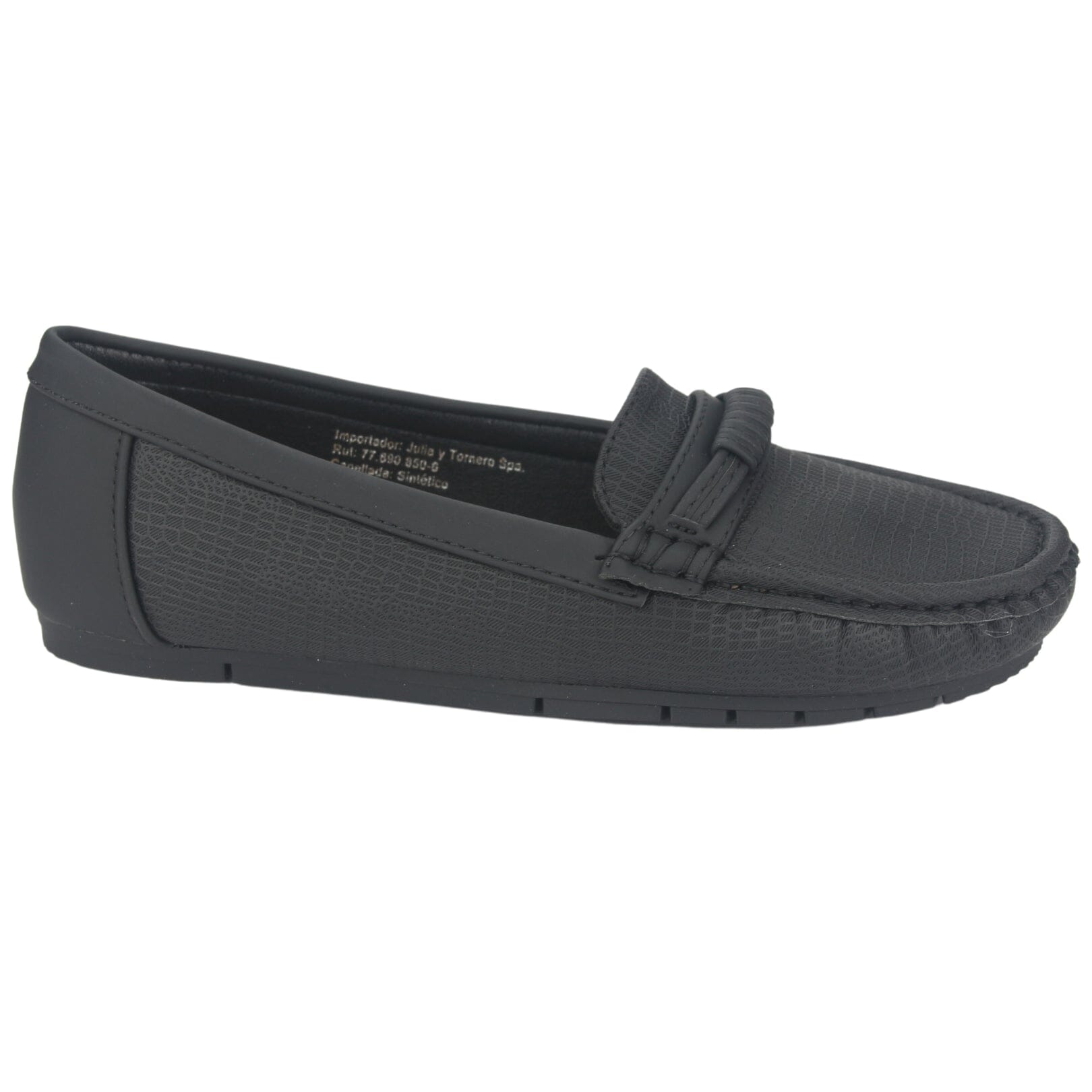 MOCASIN CHALADA MUJER CUSCO-35 NEGRO CASUAL - 1