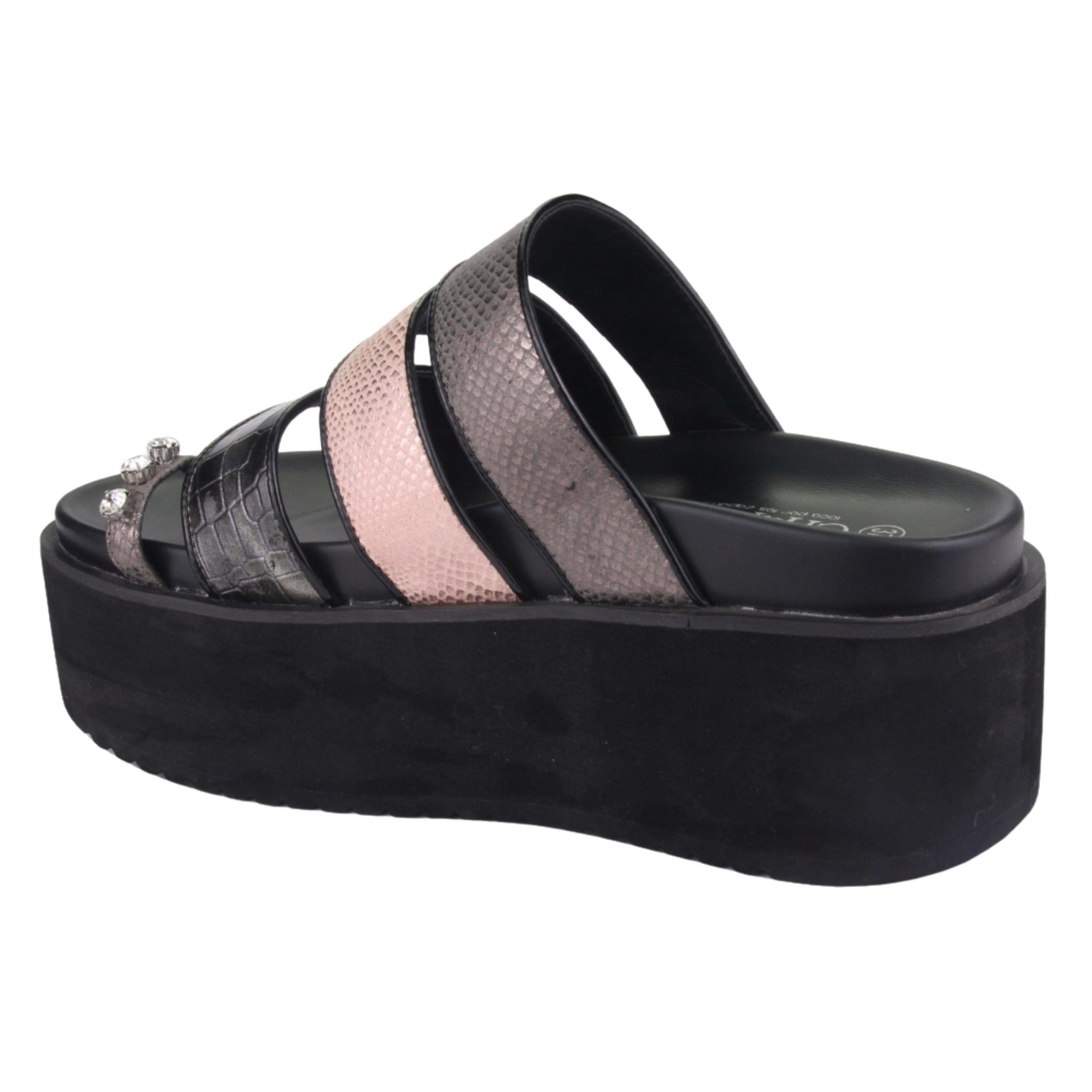 SANDALIAS CHALADA MUJER VIRU-21 ROSADO NEGRO - 2