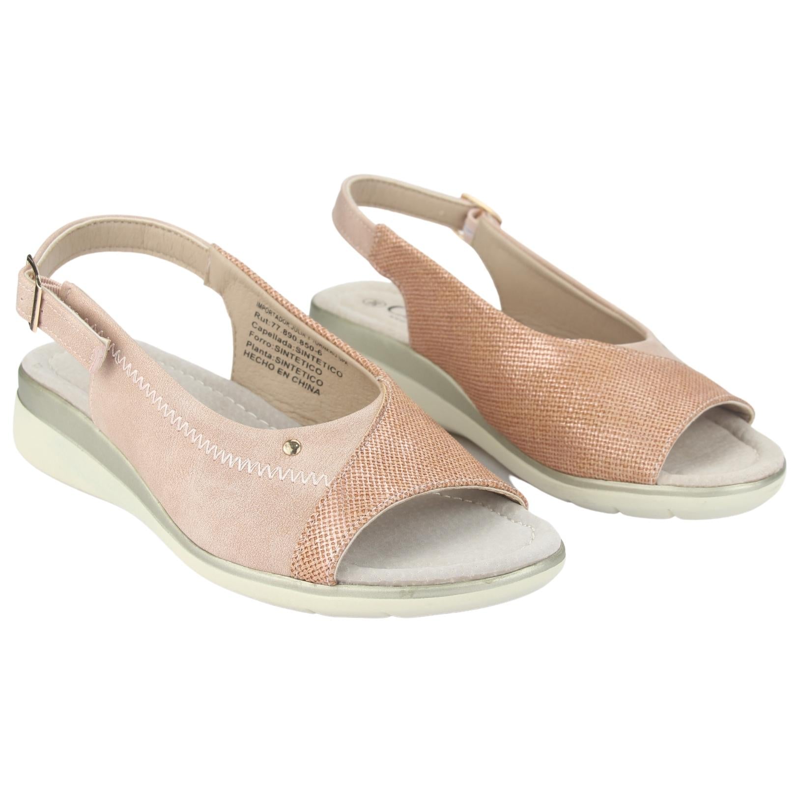 SANDALIAS CHALADA MUJER FLORO-5 ROSADO - 5