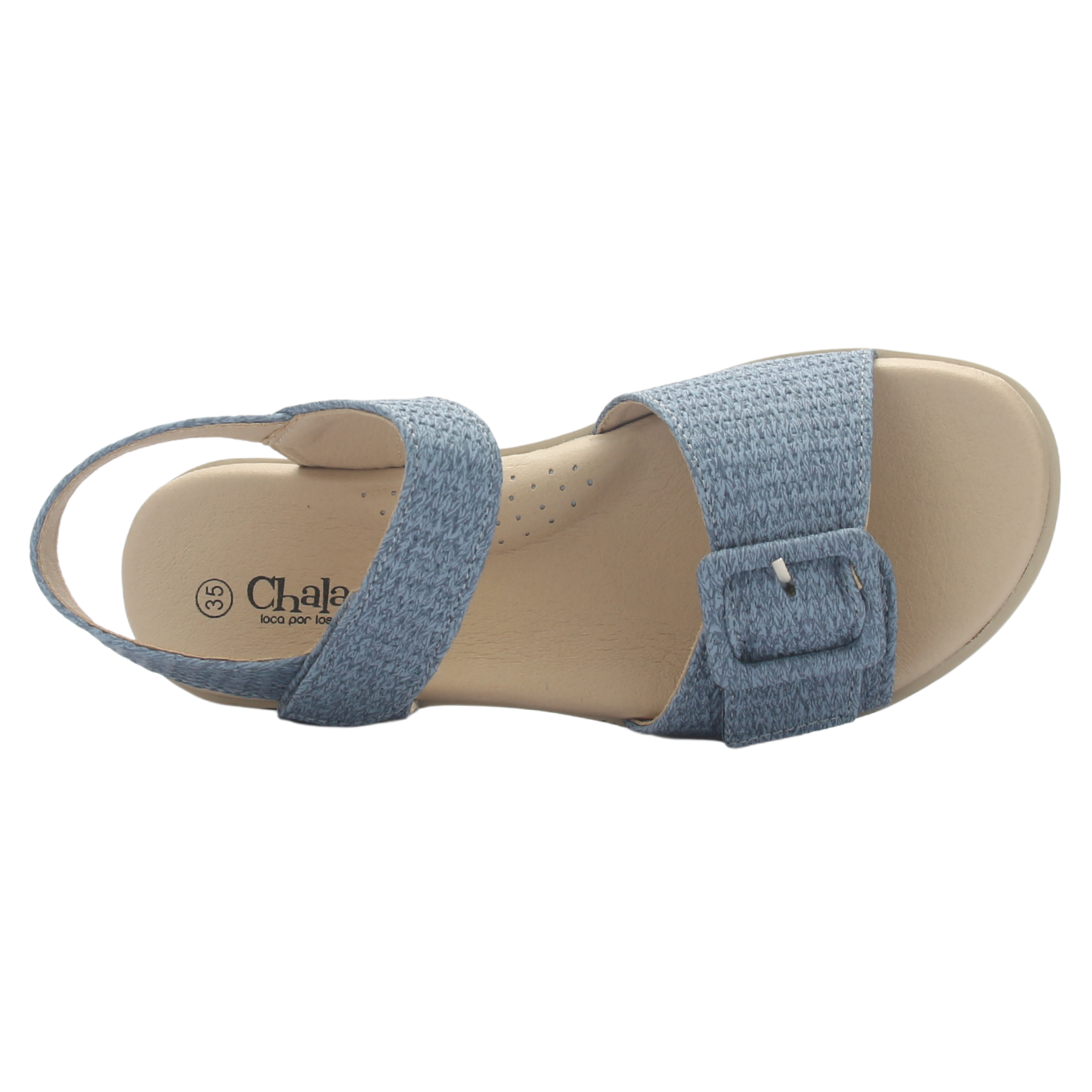 SANDALIA MUJER CHALADA BERA-1 AZUL CASUAL - 4