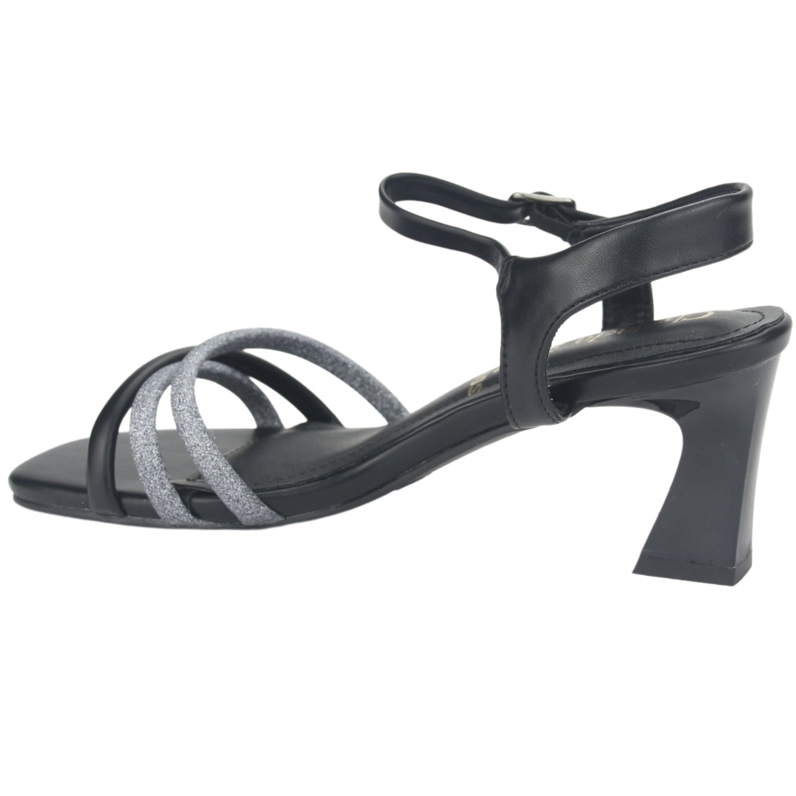 SANDALIAS CHALADA MUJER MURCIA-2 NEGRO PLATEADO - 2