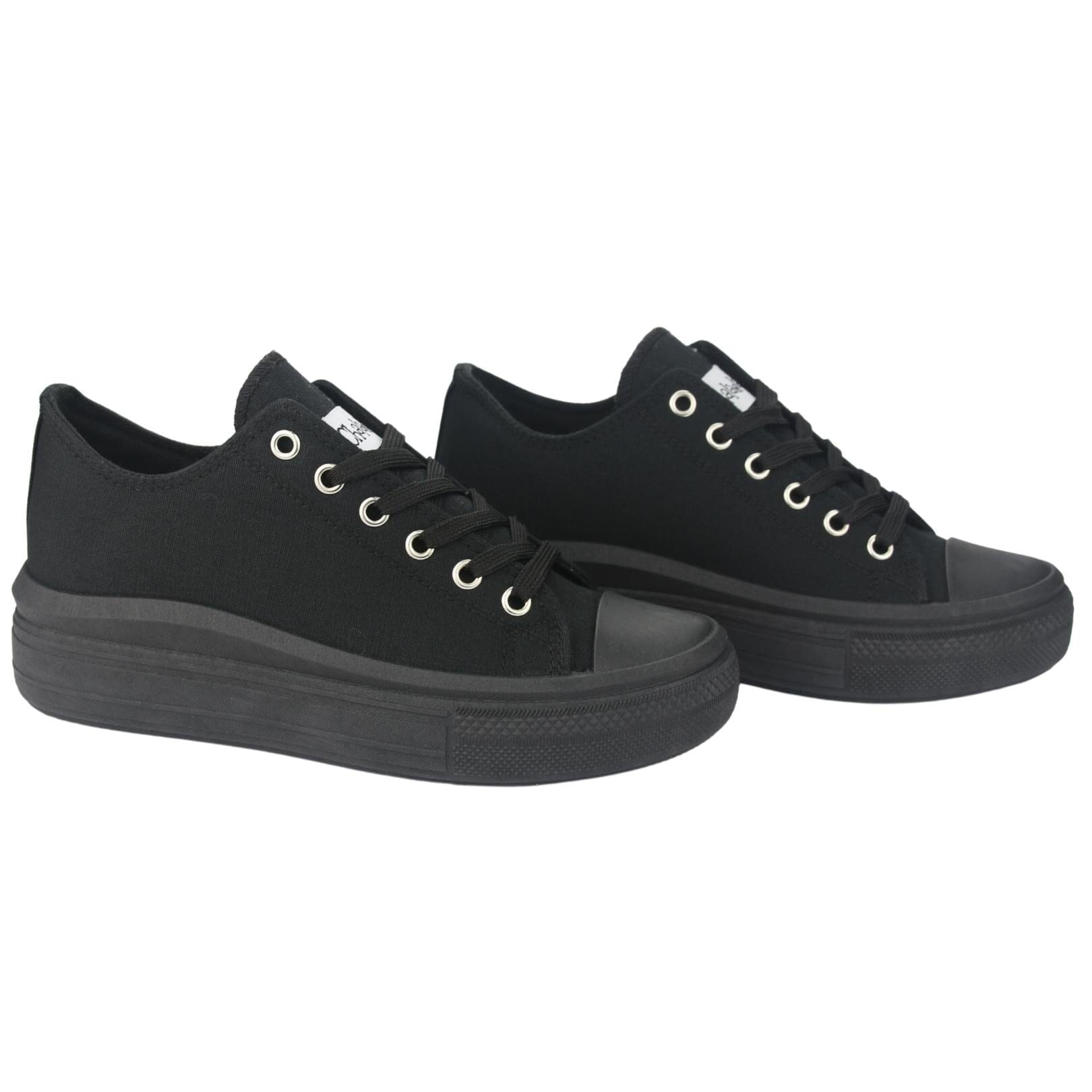 ZAPATILLA CHALADA MUJER CLU-10 NEGRO URBANO - 5