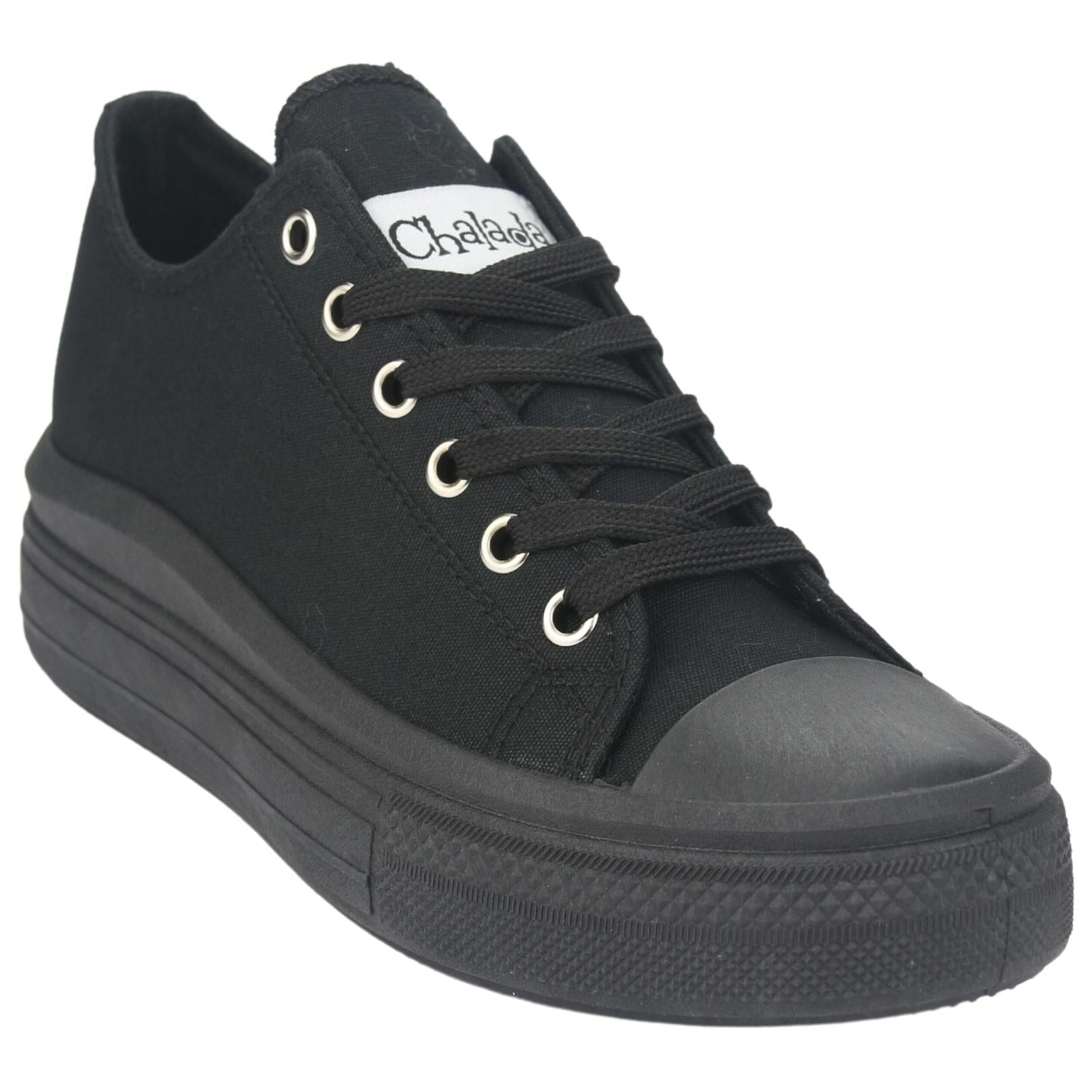 ZAPATILLA CHALADA MUJER CLU-10 NEGRO URBANO - 6