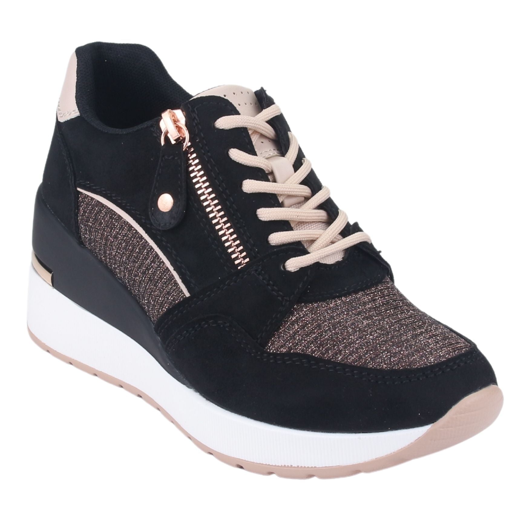 ZAPATILLA CHALADA MUJER BOLDEN-5 NEGRO URBANO - 5