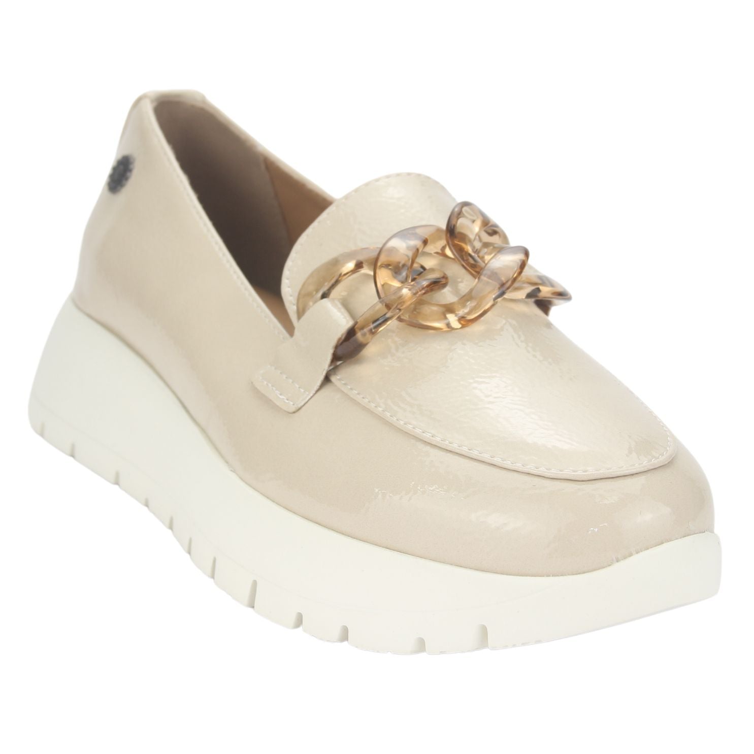 MOCASIN CHALADA MUJER WONDER-1 BEIGE CASUAL - 3