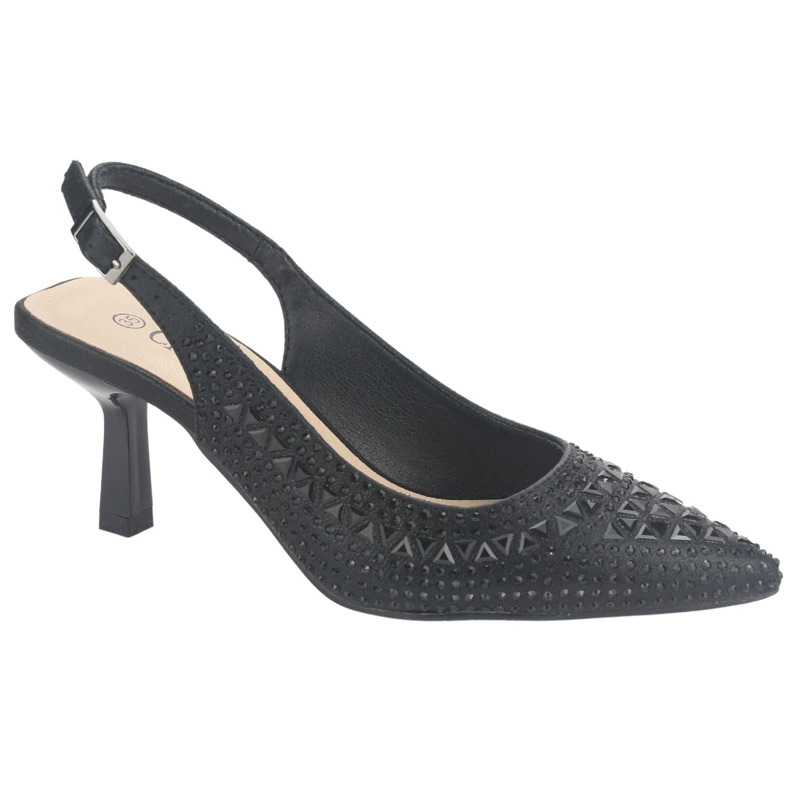 ZAPATO CHALADA MUJER HOT-70 NEGRO CASUAL - 1