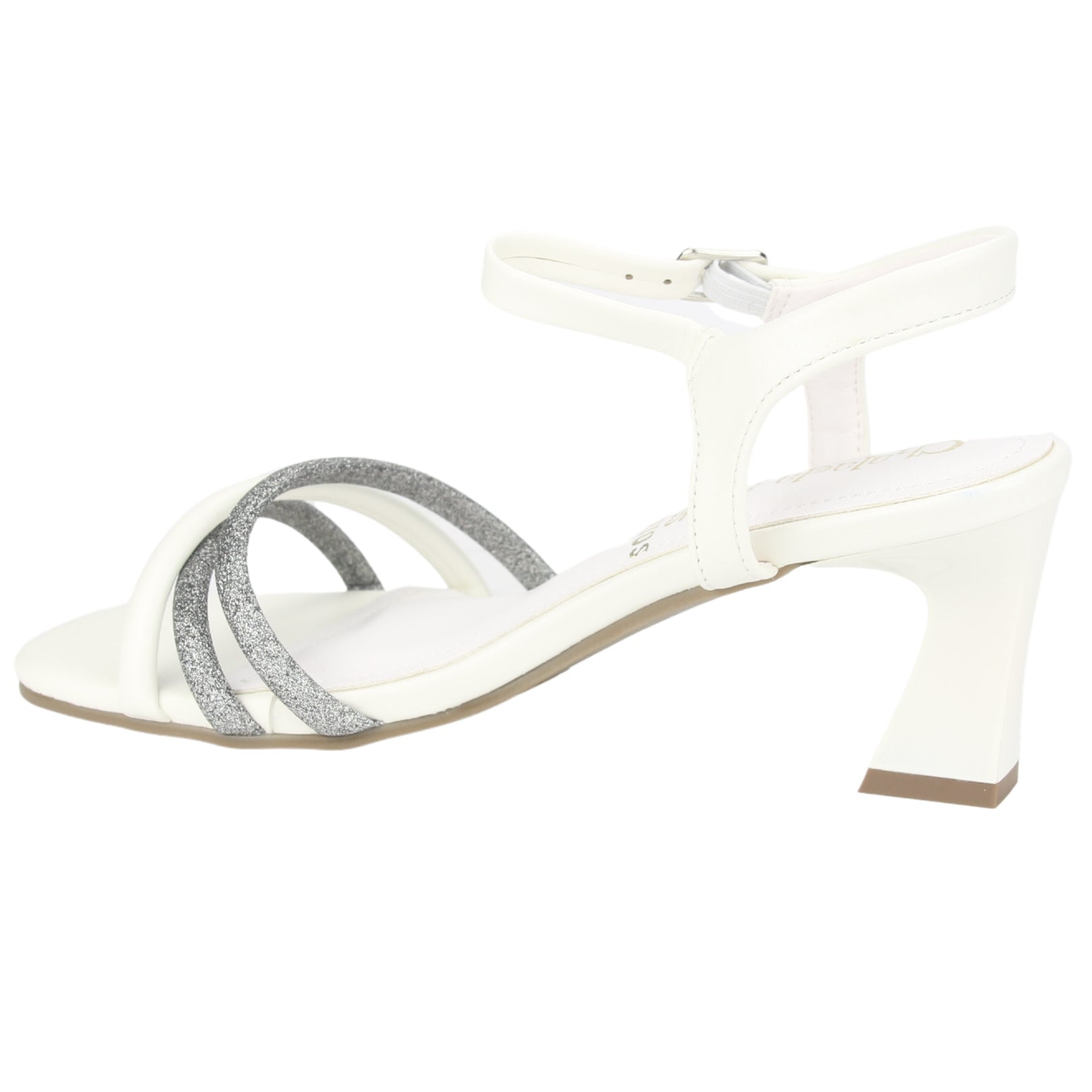 SANDALIAS CHALADA MUJER 5-MURCIA-2  BLANCO PLATEADO - 3