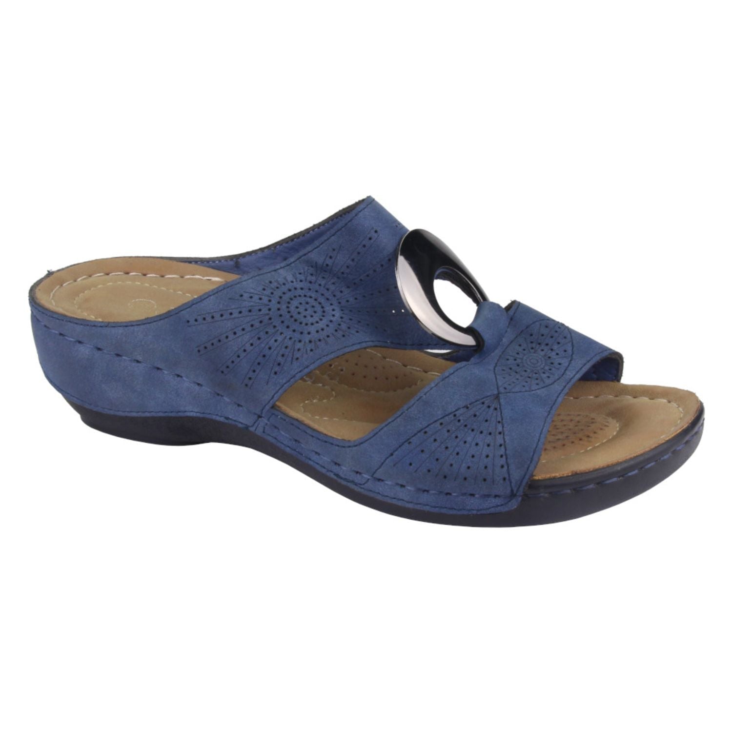 SANDALIAS CHALADA MUJER KON-5 AZUL MARINO - 1