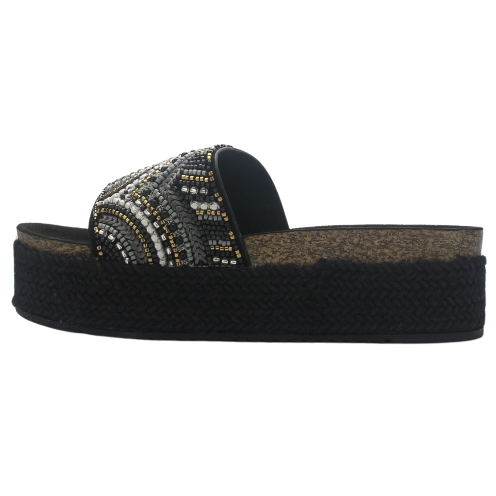 SANDALIA CHALADA MUJER STORK-11 NEGRO CASUAL - 2