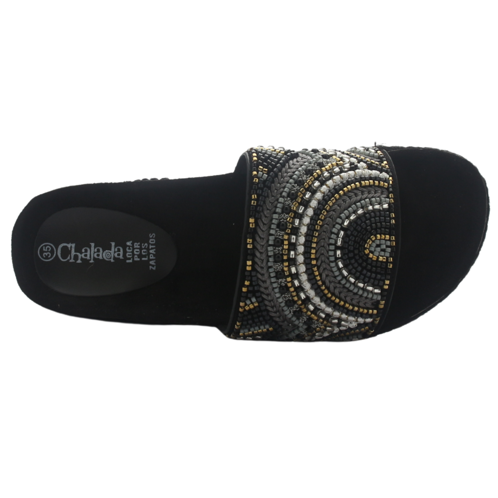 SANDALIA CHALADA MUJER STORK-11 NEGRO CASUAL - 4