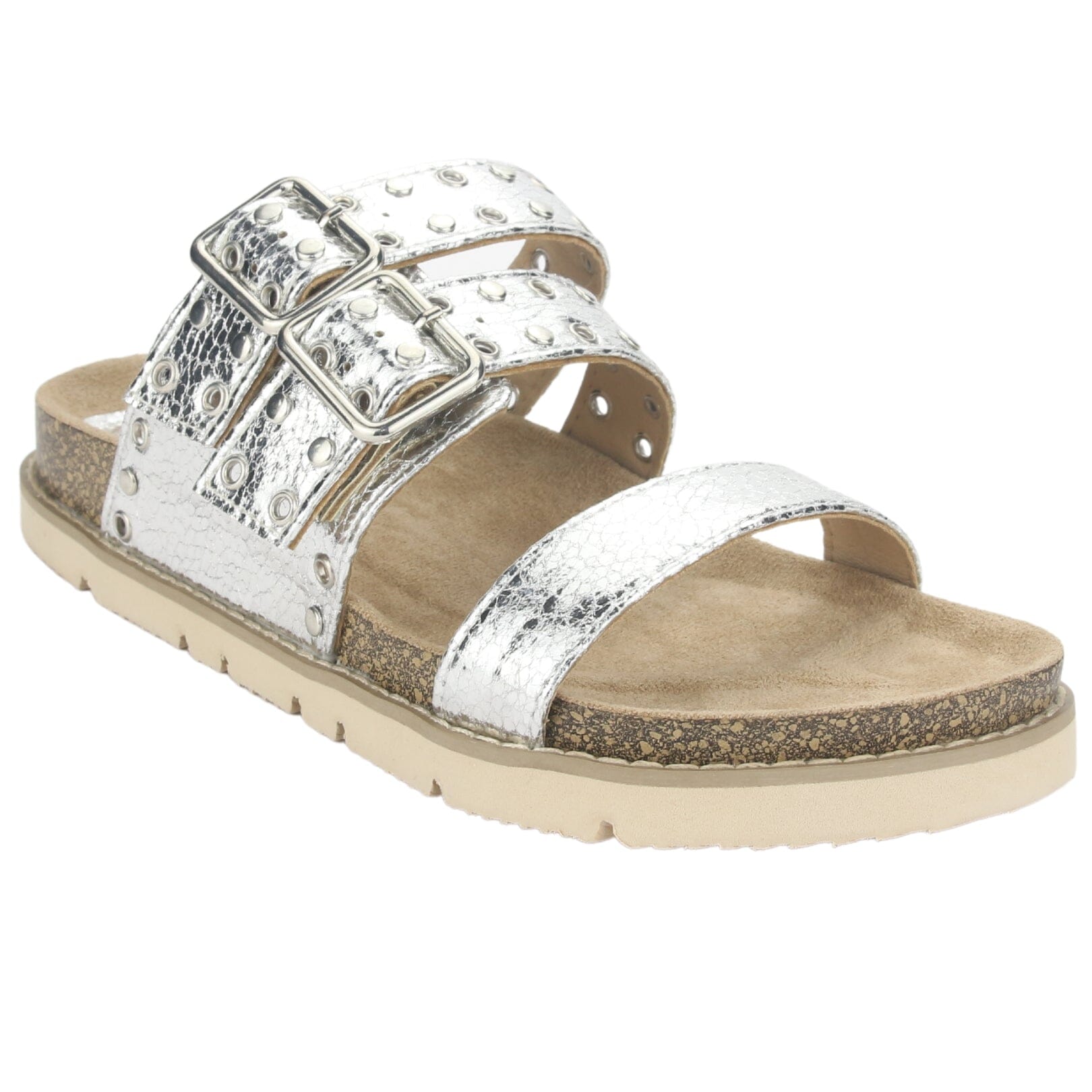SANDALIAS CHALADA MUJER LILA-12 PLATEADO - 3