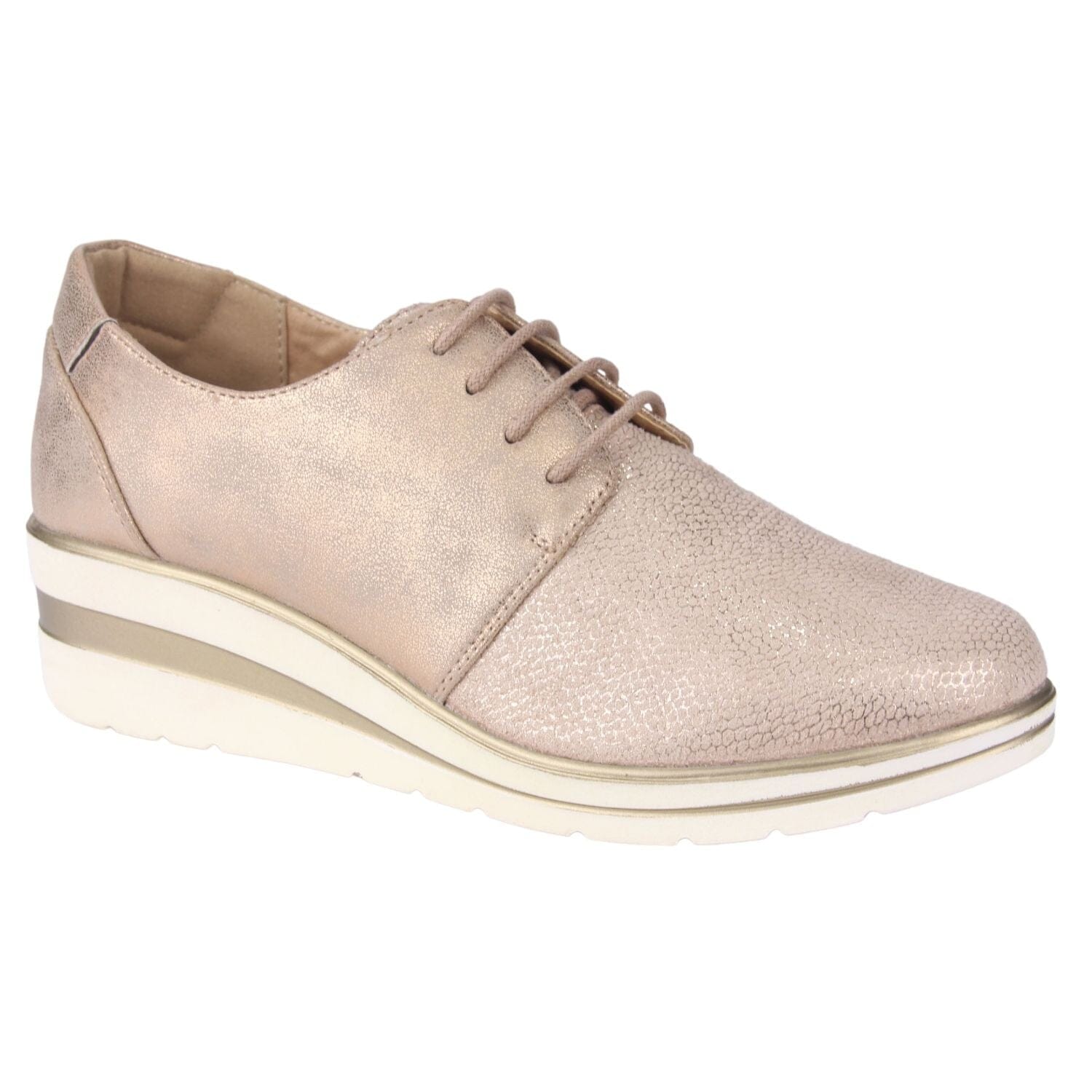 ZAPATO CHALADA MUJER ZLAT-5 DORADO CASUAL - 1