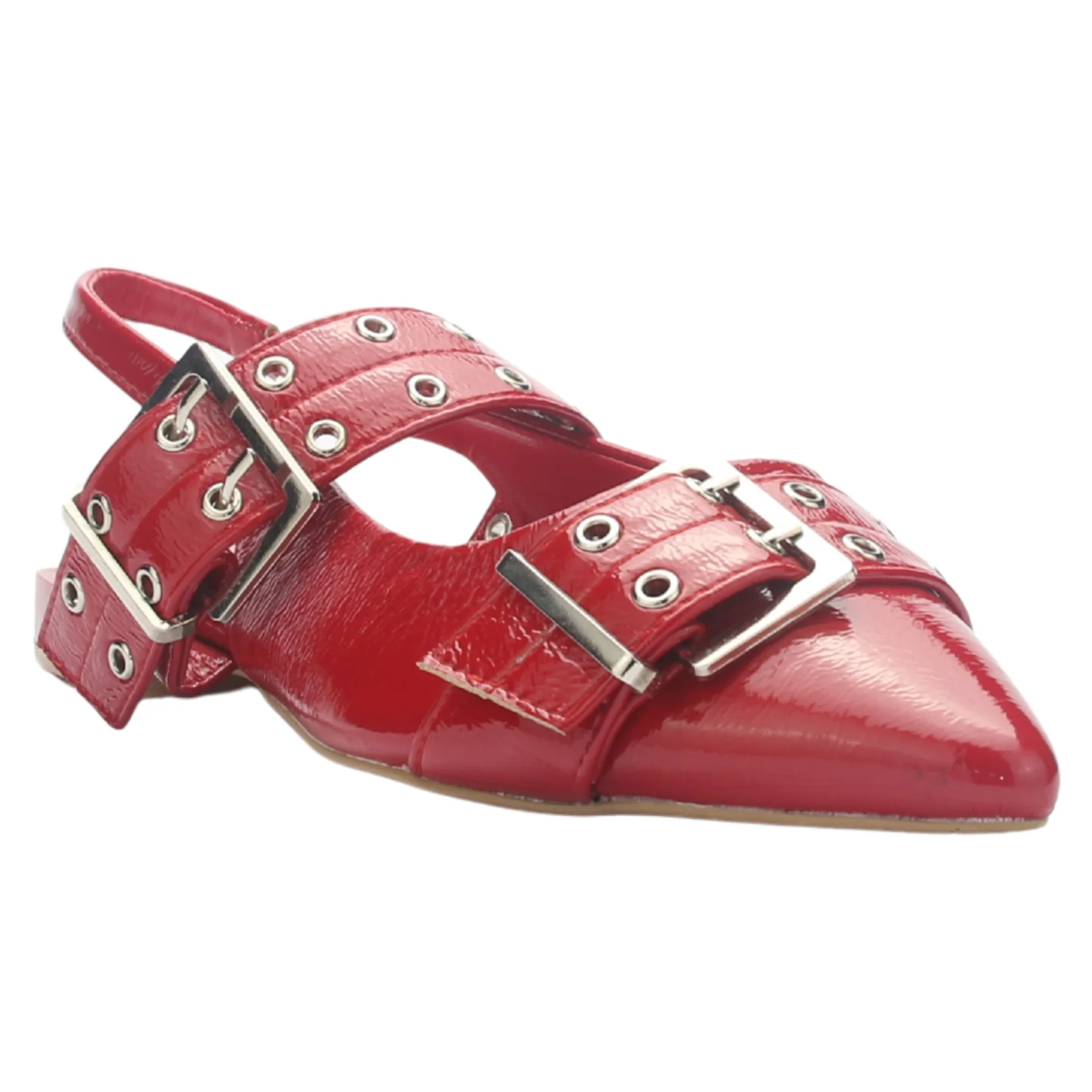 BALLERINA MUJER CHALADA SLIK-1 ROJO CASUAL - 1