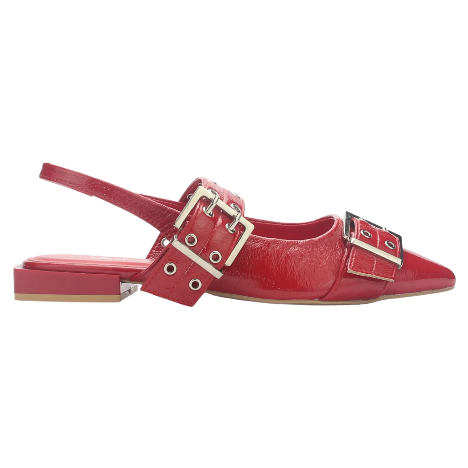 BALLERINA MUJER CHALADA SLIK-1 ROJO CASUAL - 3