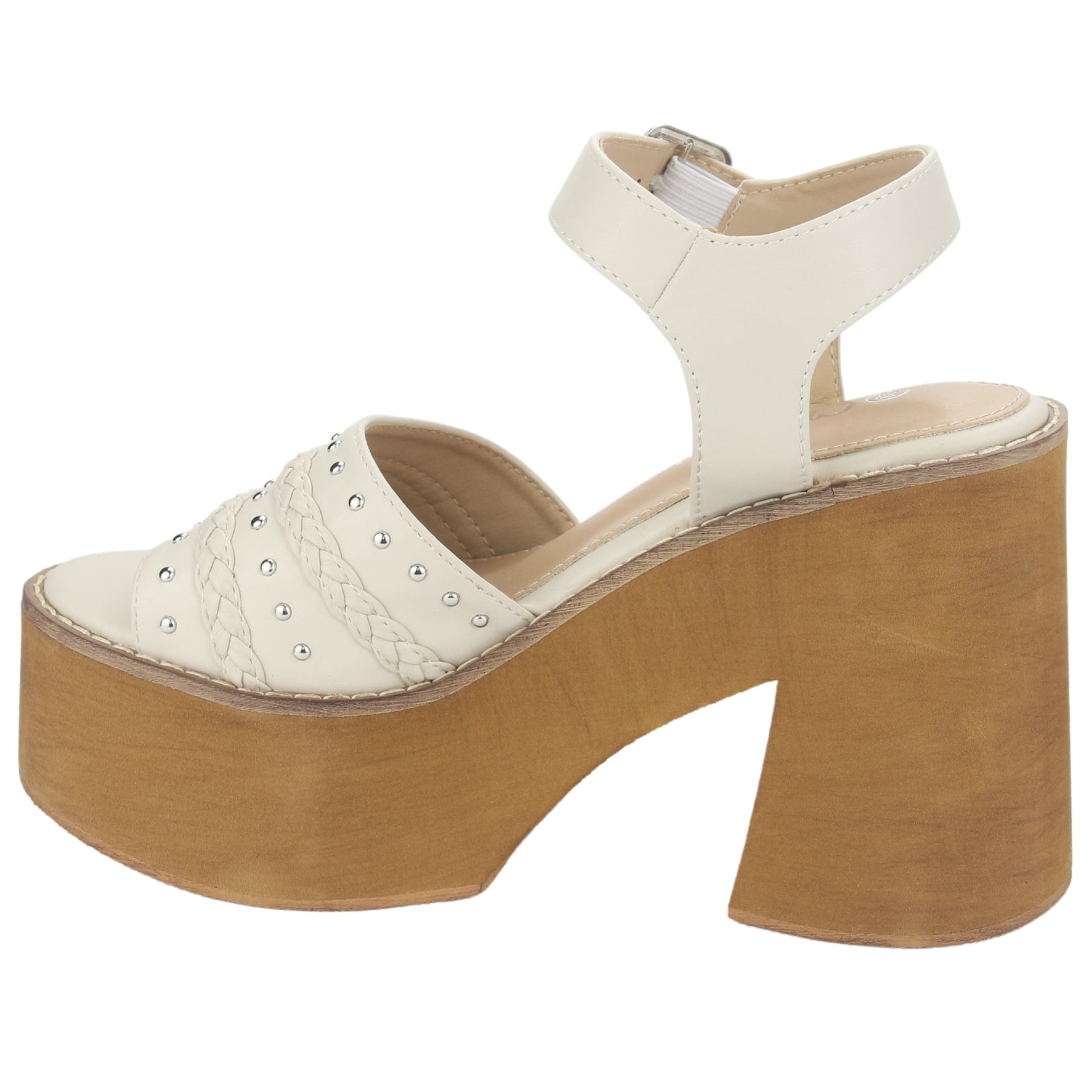 SANDALIAS CHALADA MUJER 45-WAKE-1  BLANCO - 5