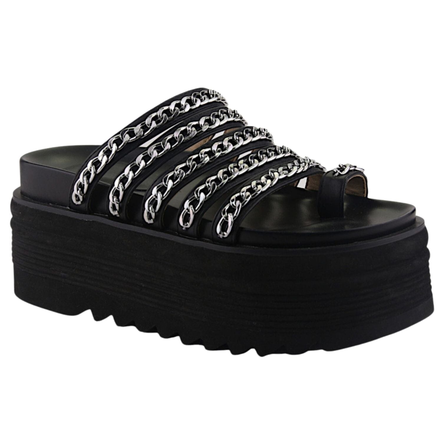 SANDALIAS CHALADA MUJER 45-VEX-2  NEGRO - 1