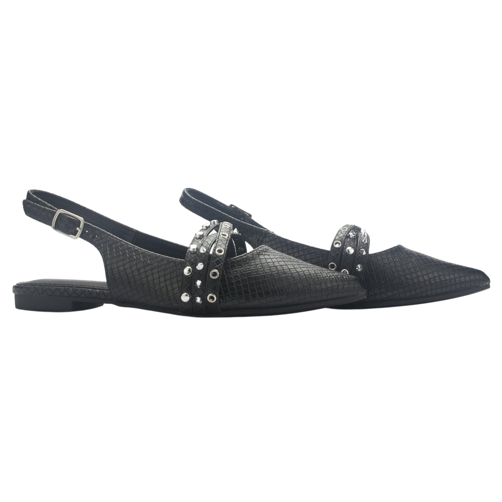 BALLERINA MUJER  CHALADA MARIS-8 NEGRO CASUAL - 3