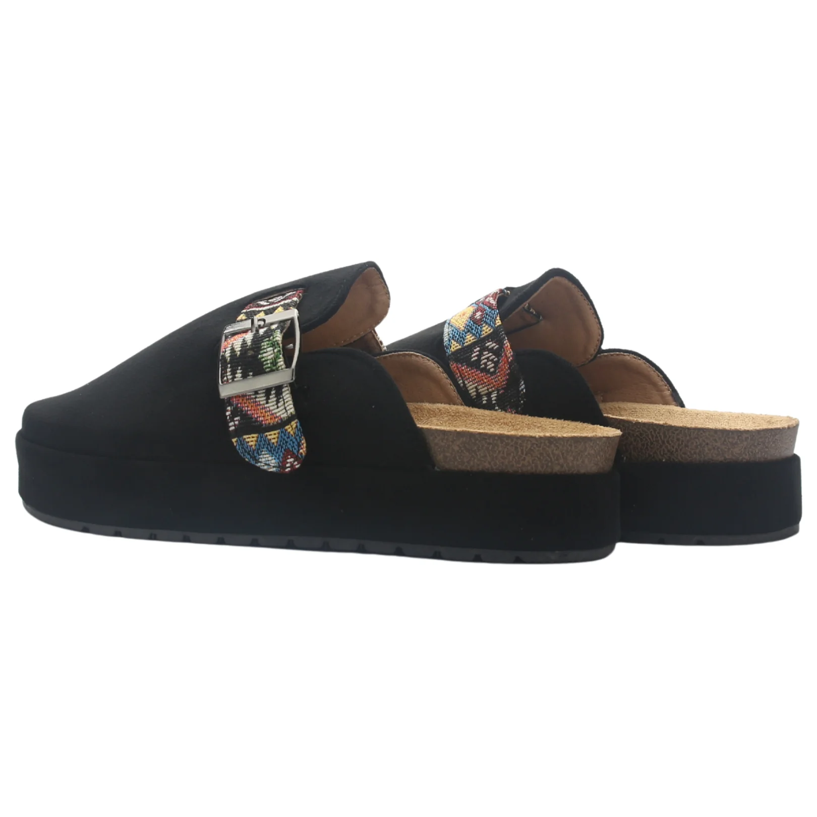 ZAPATO MUJER COLOR NEGRO CASUAL CHALADA RISCO-3 - 3