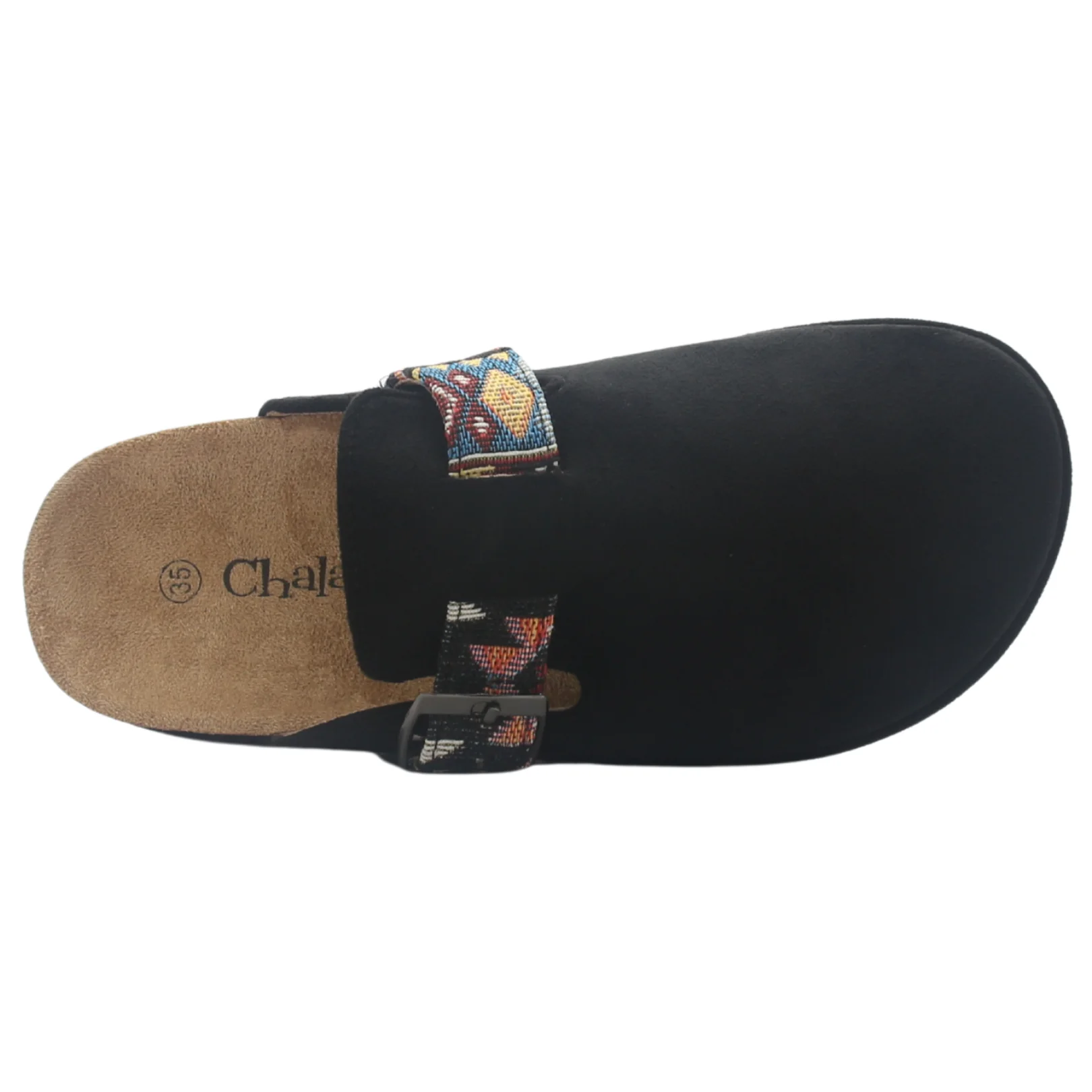 ZAPATO MUJER COLOR NEGRO CASUAL CHALADA RISCO-3 - 4